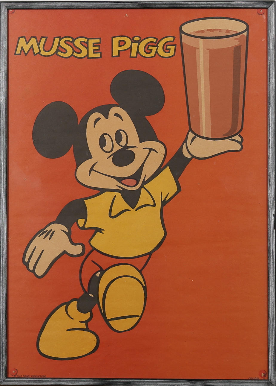 PLANSCH, Musse Pigg, Walt Disney Productions, Wezäta, 1950/60-tal.