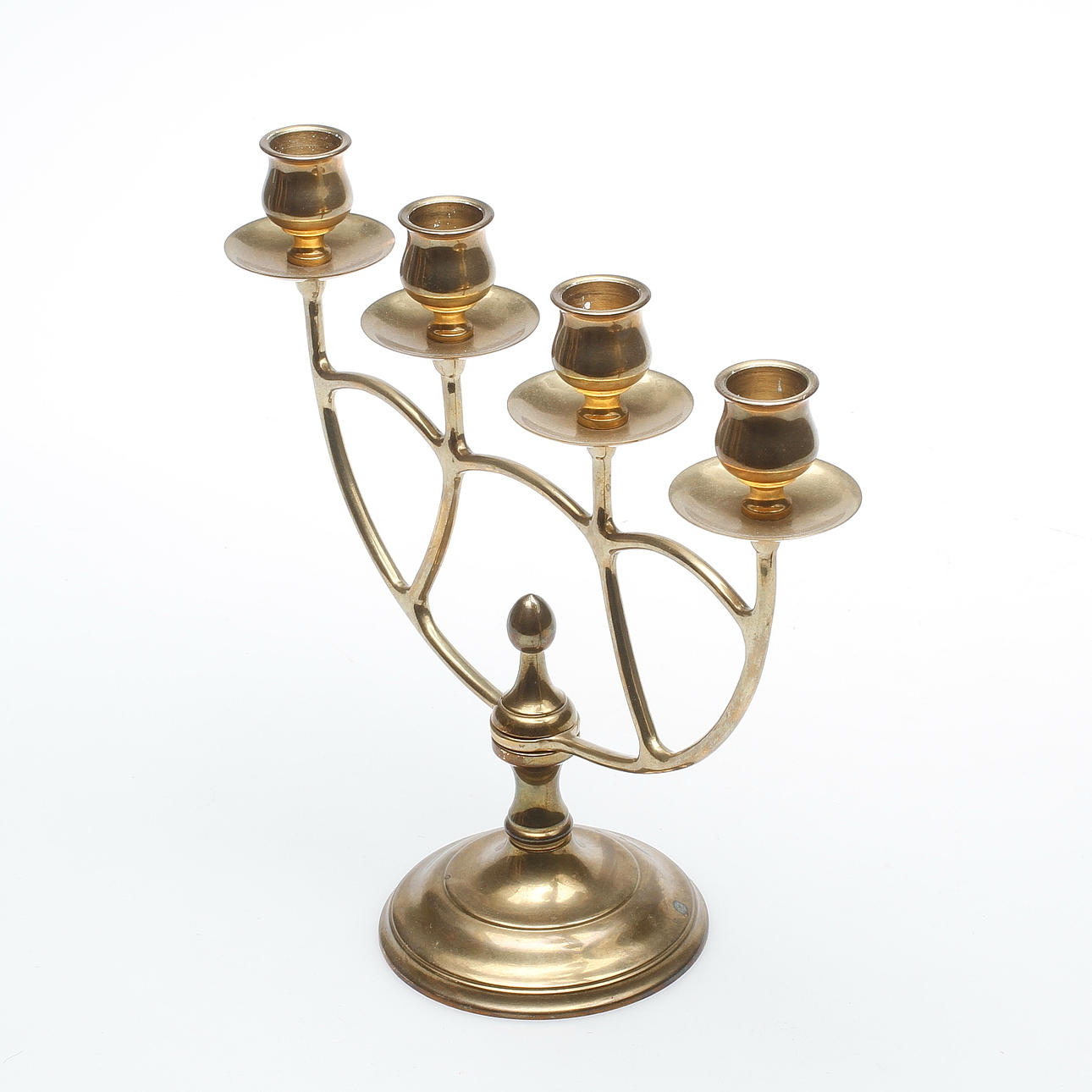 KANDELABER, mässing, Skultuna, M10.