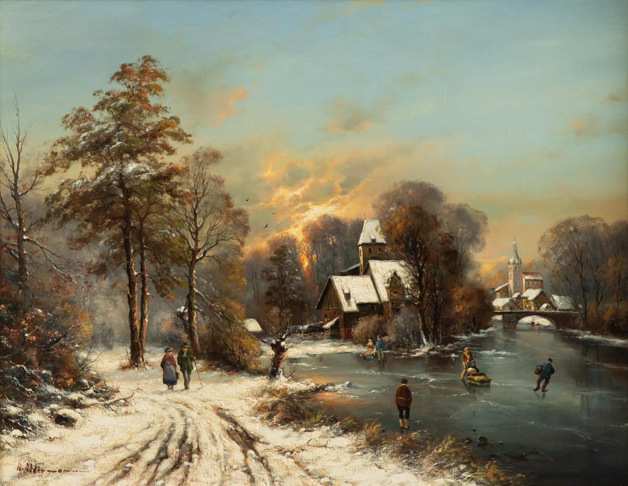 HORST ALTERMANN  (1925-1978). Winterlandschaft.