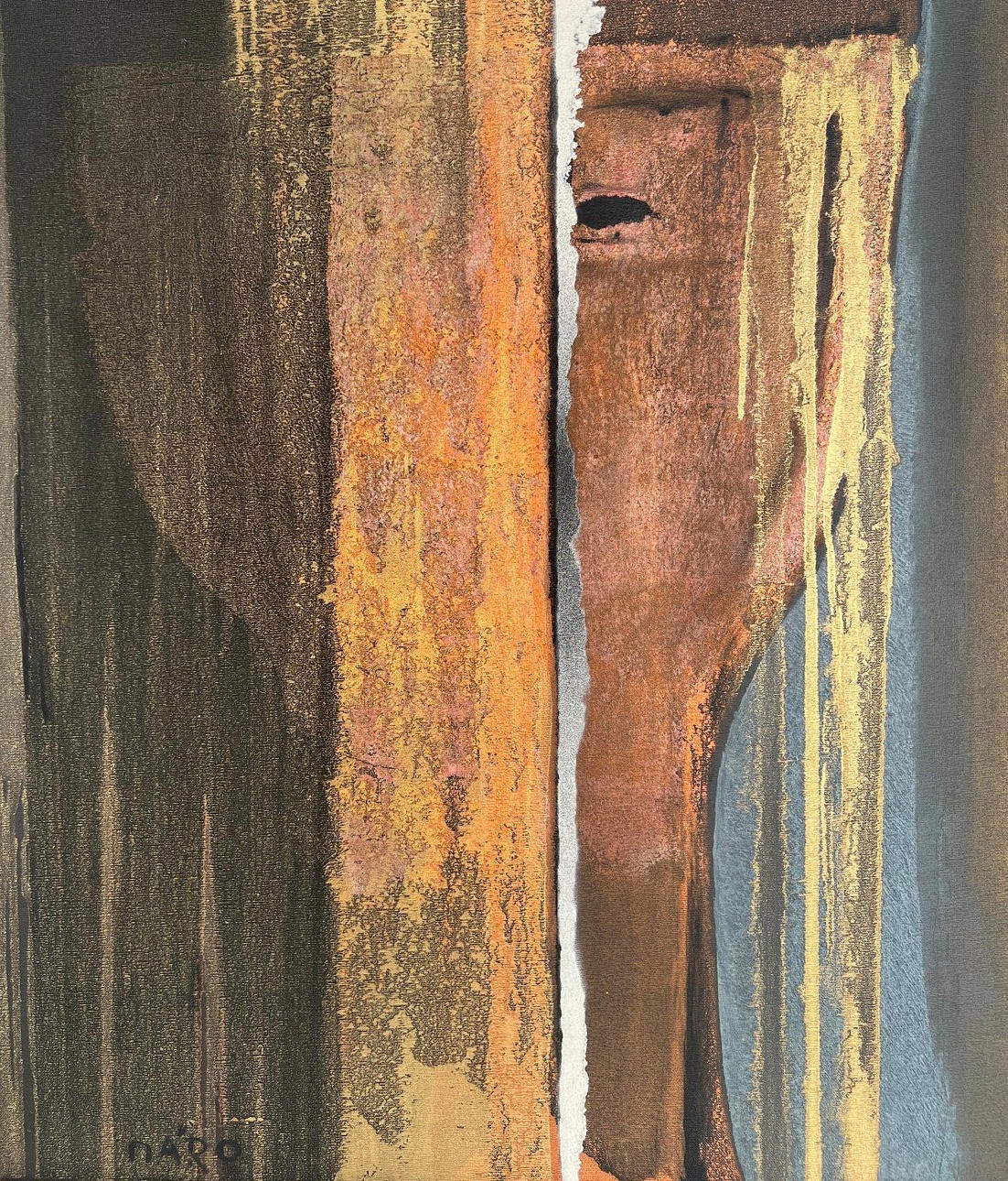 ANTONIO MARO (1928). Öl auf Leinwand, Abstract Composition.