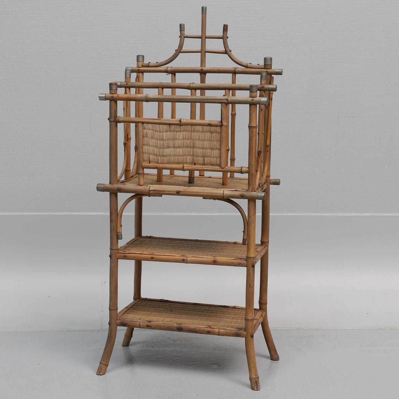 NEWSPAPER STAND, bamboo, 20th century.