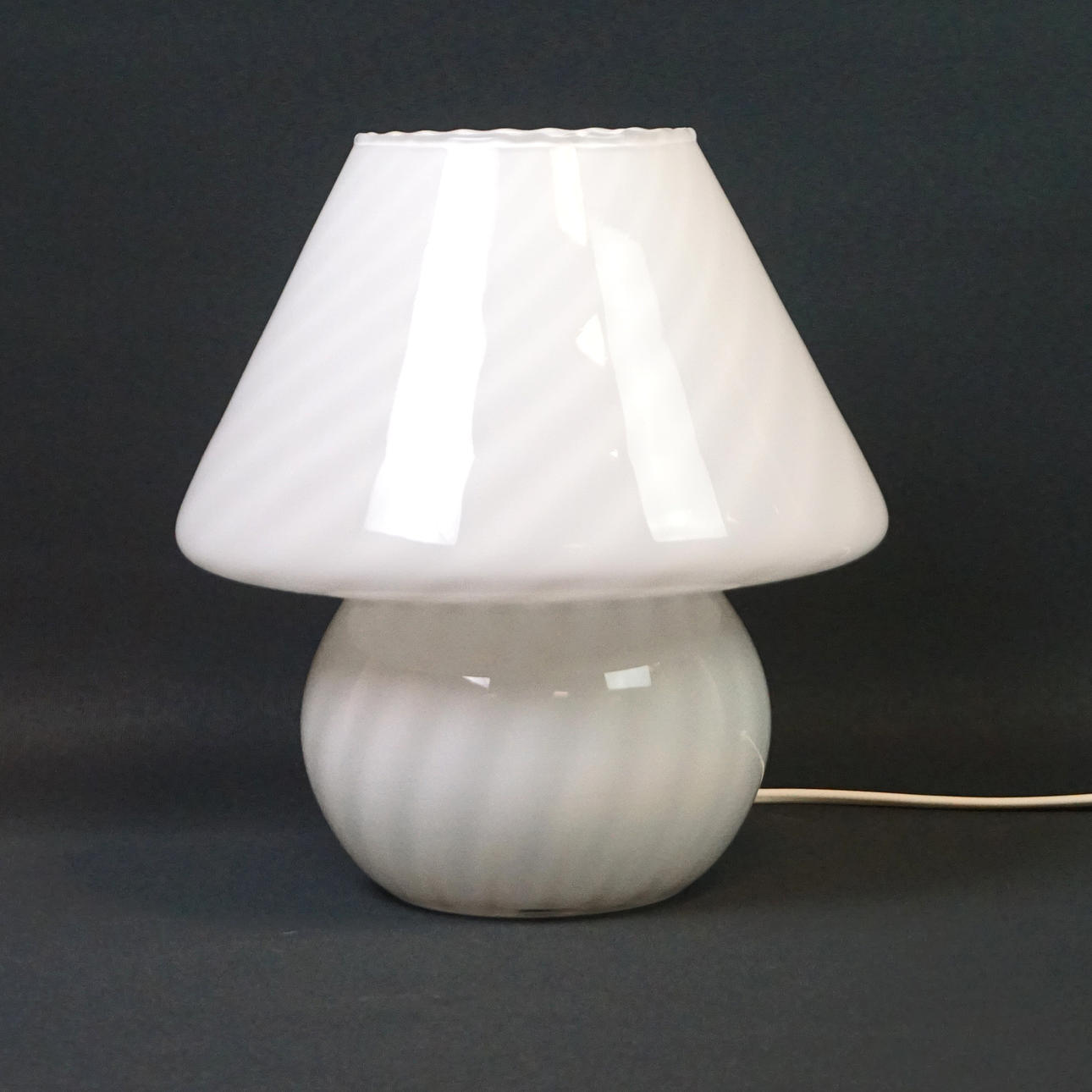 TABLE LAMP, MURANO, "Swirl", glass.