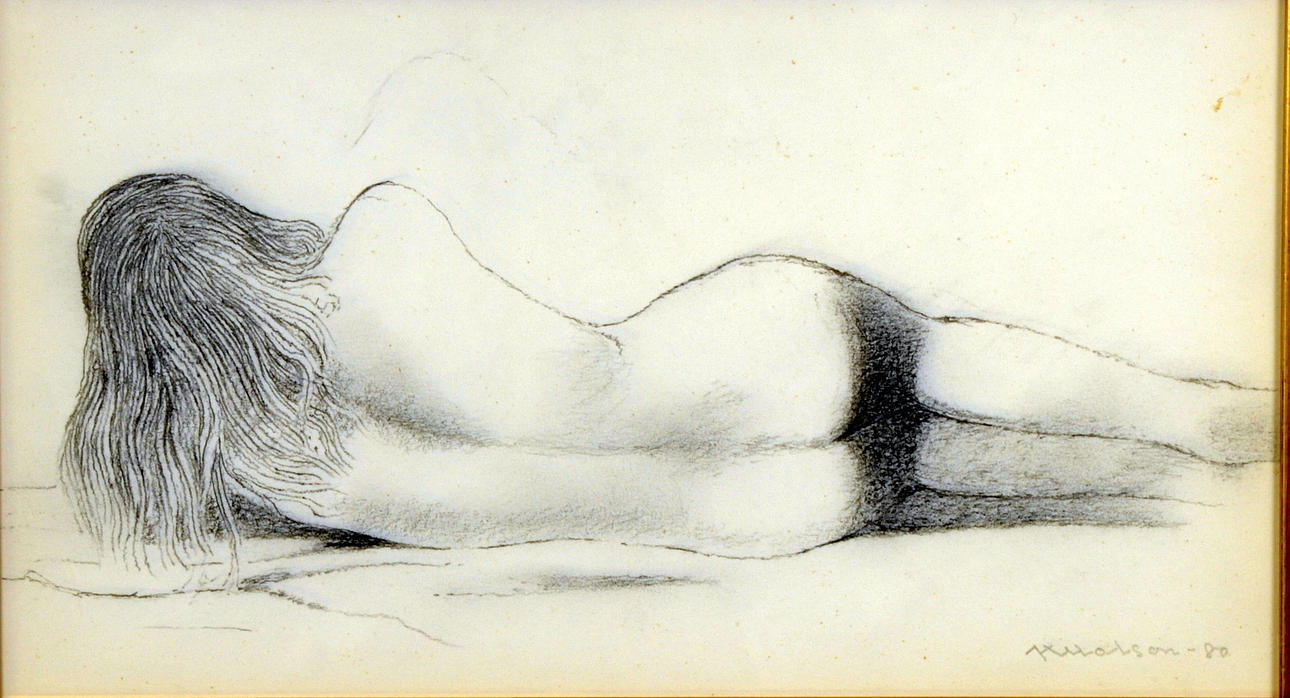 AXEL OLSON. Blyertsteckning.