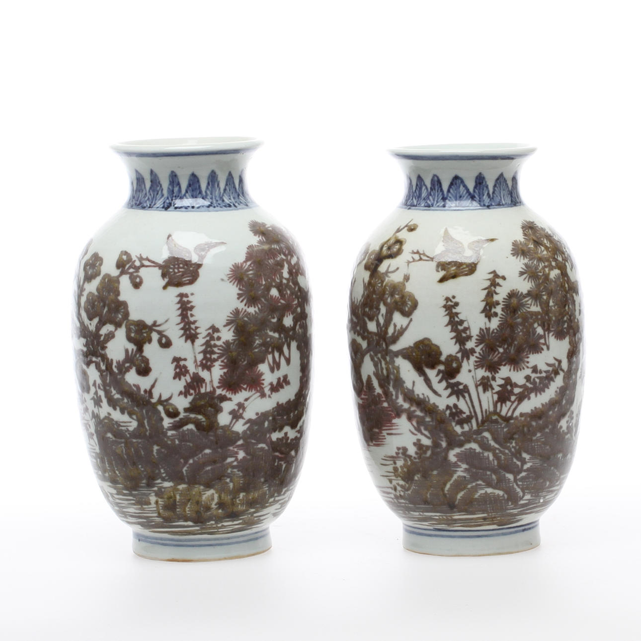 VASER, 1 par, porslin, Kina.