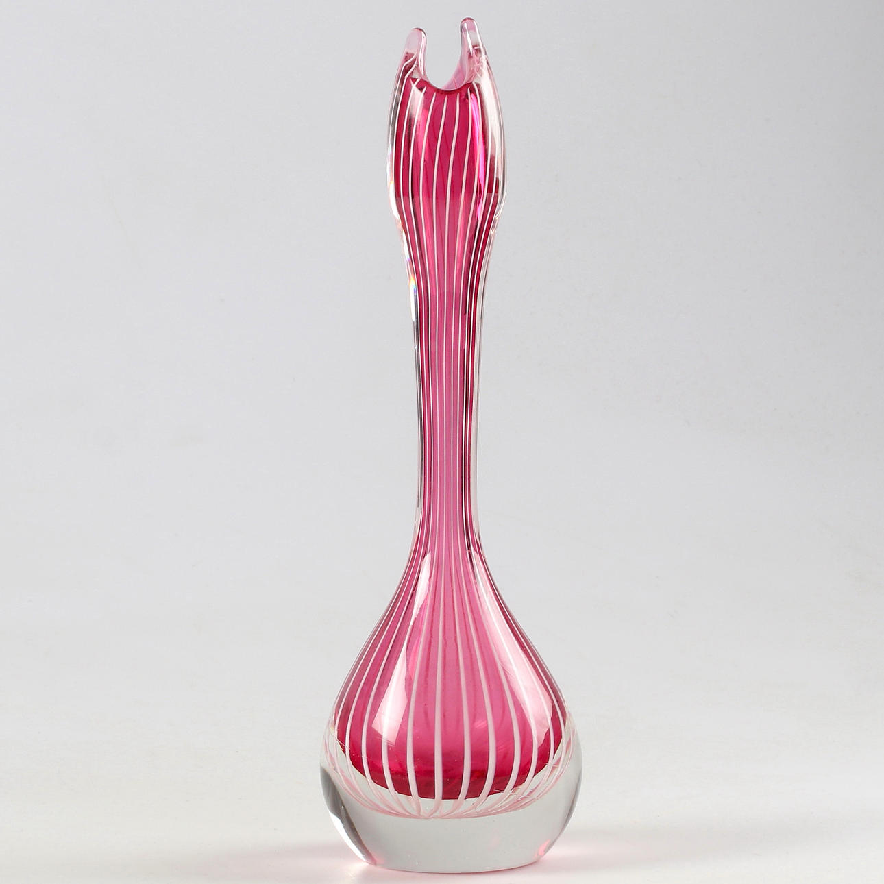 VASE, Glas, Zebra, W. Johansson, 1900.
