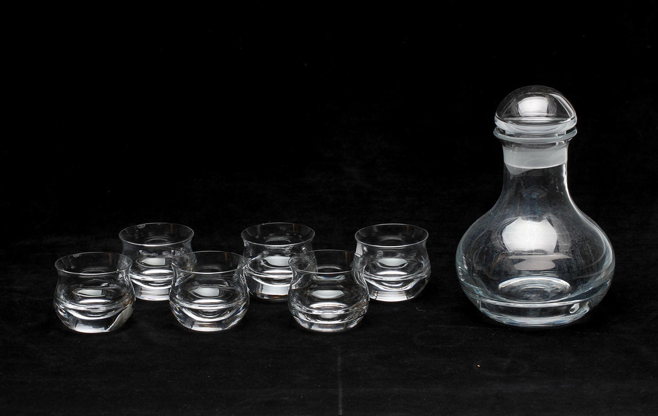 WHISKEYSERVIS, 7 delar.