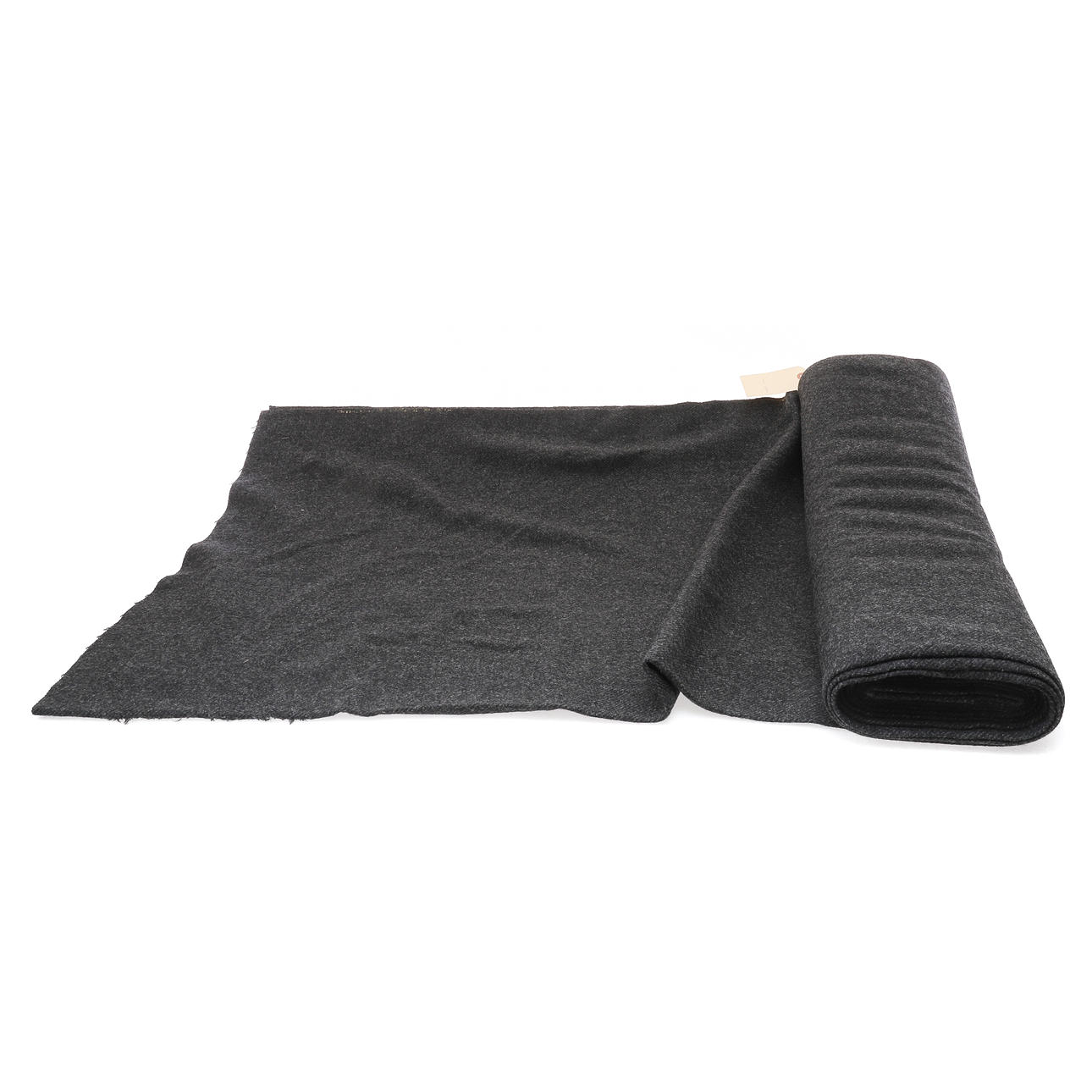 EIN VINTAGE BOLZEN AUS SCHOTTISCHEM GRAUEM WOLLMATERIAL, UM 1967.