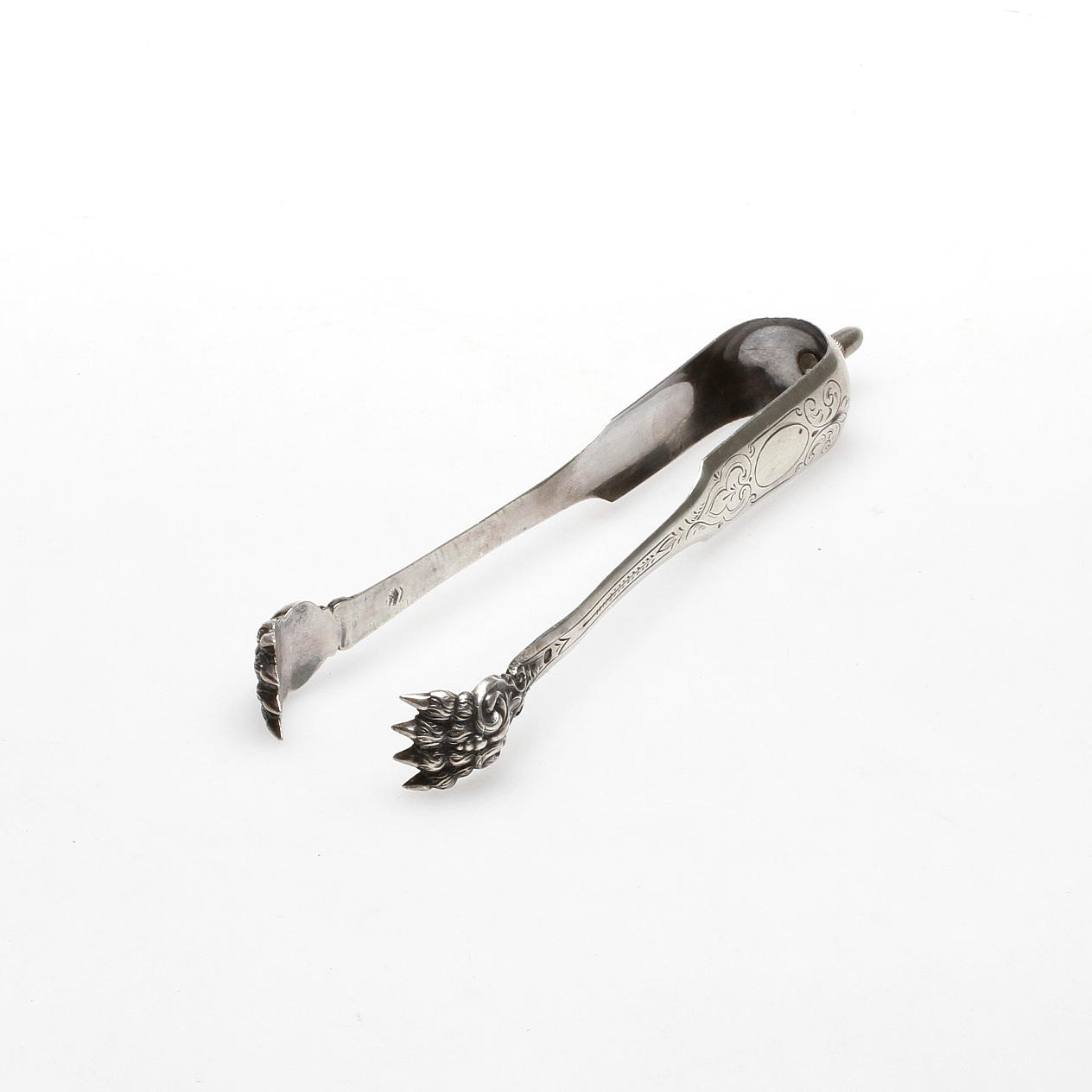 SOCKERTÅNG, silver, Frankrike, 1800-tal.