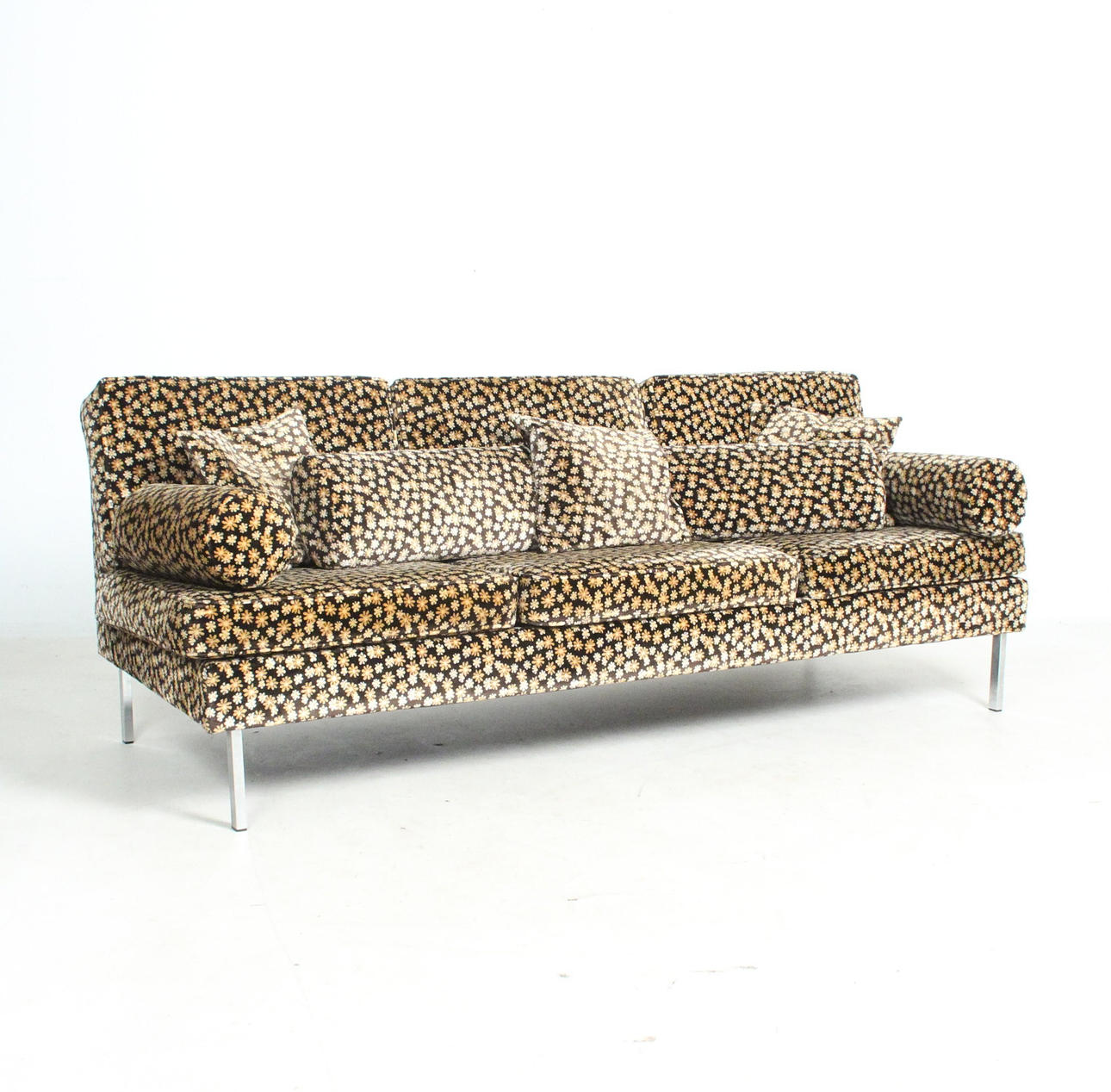 Tumbona - terciopelo floreado.