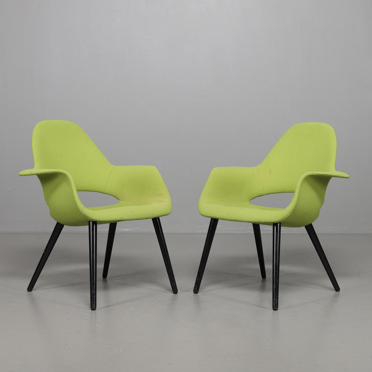 STOLAR 2 stycken Organic Chair, Eames & Saarinen, Vitra.