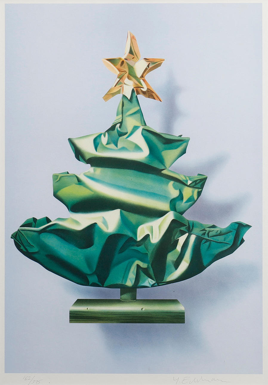 YRJÖ EDELMANN. WRAPPED CHRISTMAS TREE.