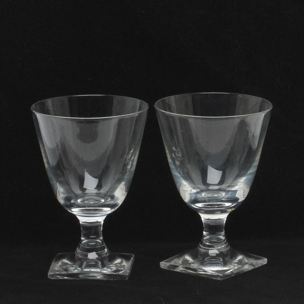 VITVINSGLAS, 12 st, "Ekeberg slät", Elis Bergh, Kosta.