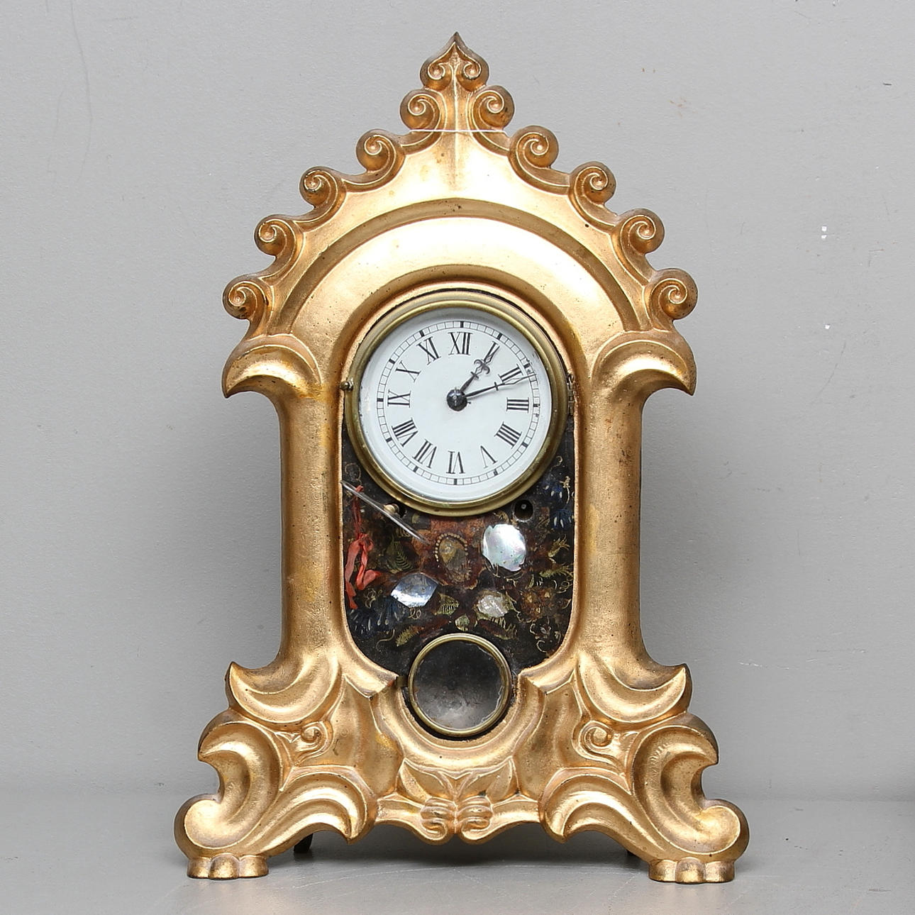 BORDSUR, metall och trä, GH Clark, New York, 1800-tal.