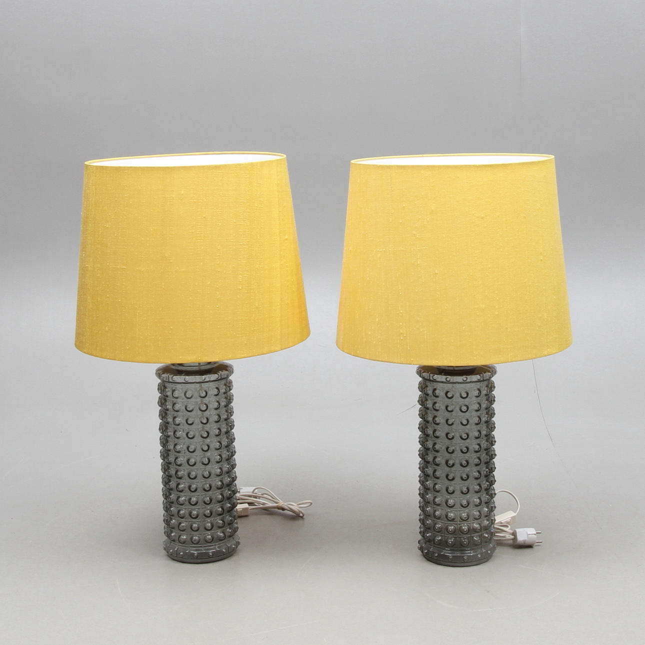 BORDSLAMPOR, 1 par, design Helena Tynell för Luxus, 1968.