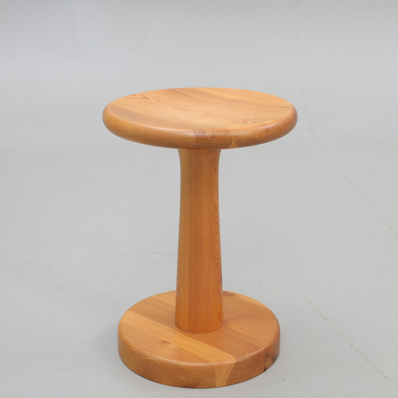 RAINER DAUMILLER. Stool, pine, Denmark, 1960s/1970s.