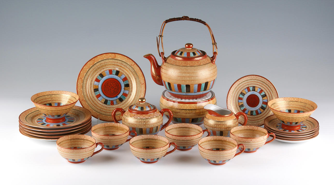 TESERVIS för 6 personer, 18 delar, Kina, 1900-tal.