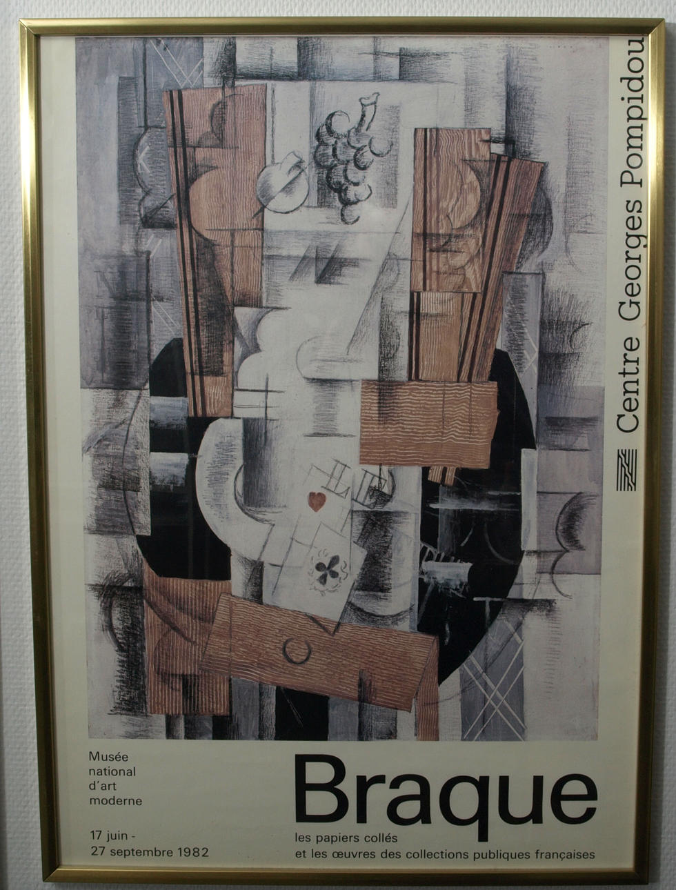 PLANSCHER, 3 stycken, P Picasso, M Chagall och G Braque.