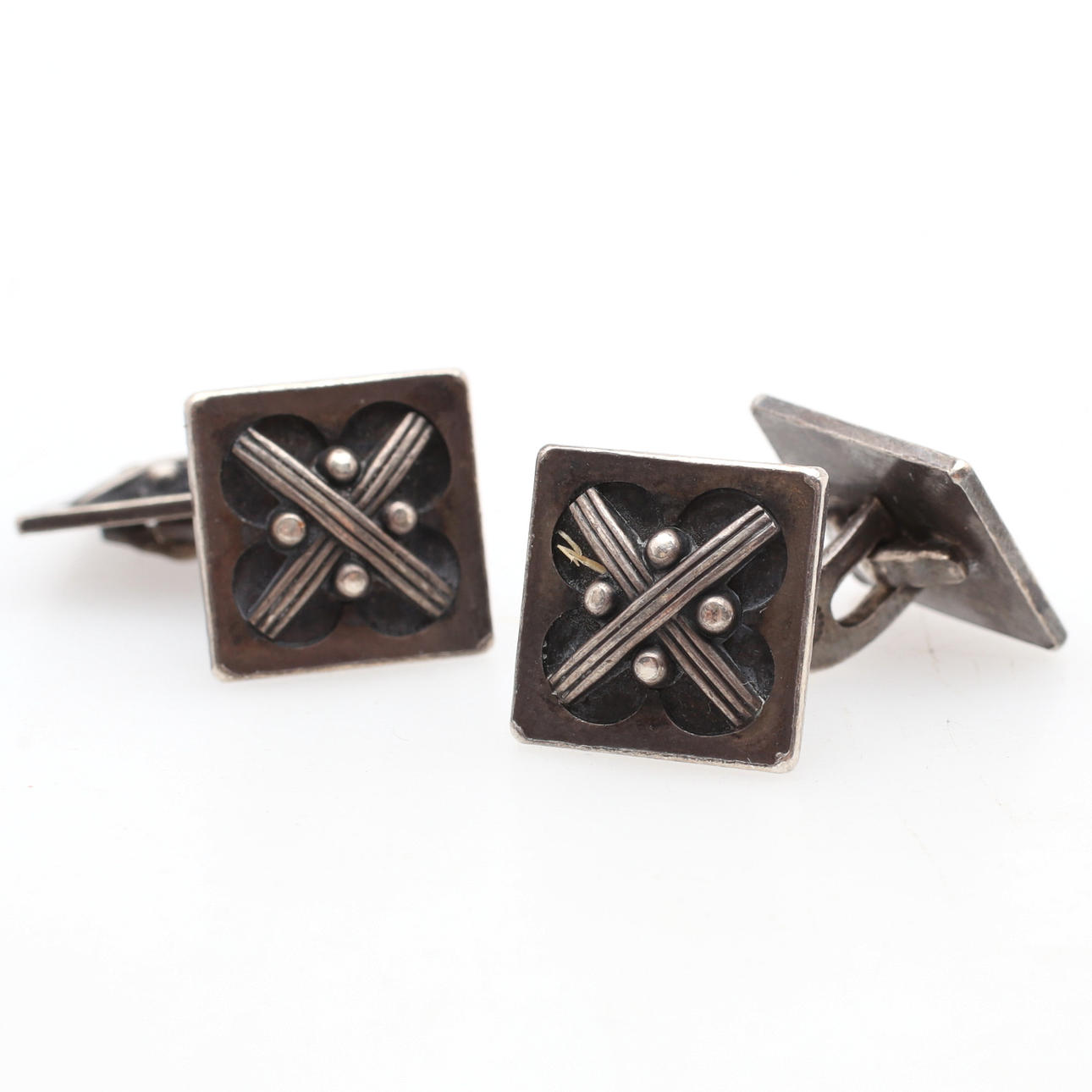 GEORG JENSEN. Manchetknapper, et par, sterlingsølv, Danmark.