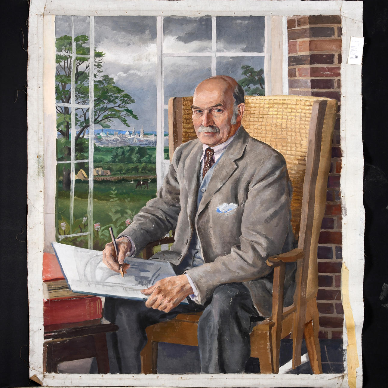 STEPHEN BONE (1904-1958). PORTRAIT OF SIR MUIRHEAD BONE.