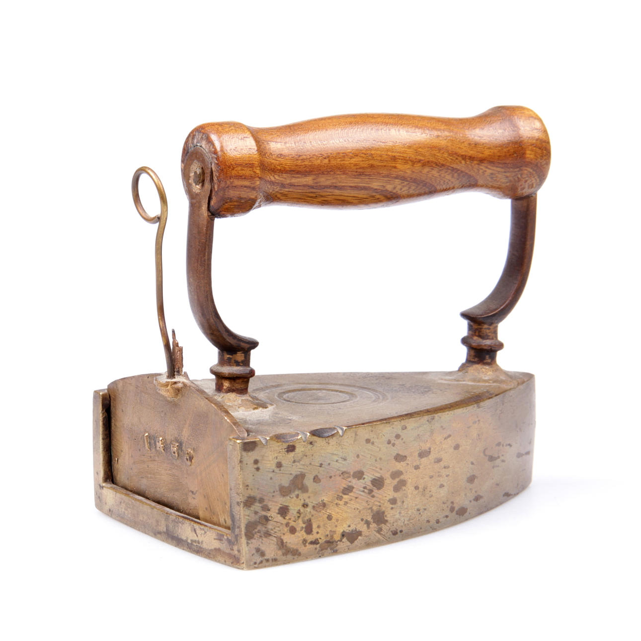 STRYKJÄRN, mässing, 1853.