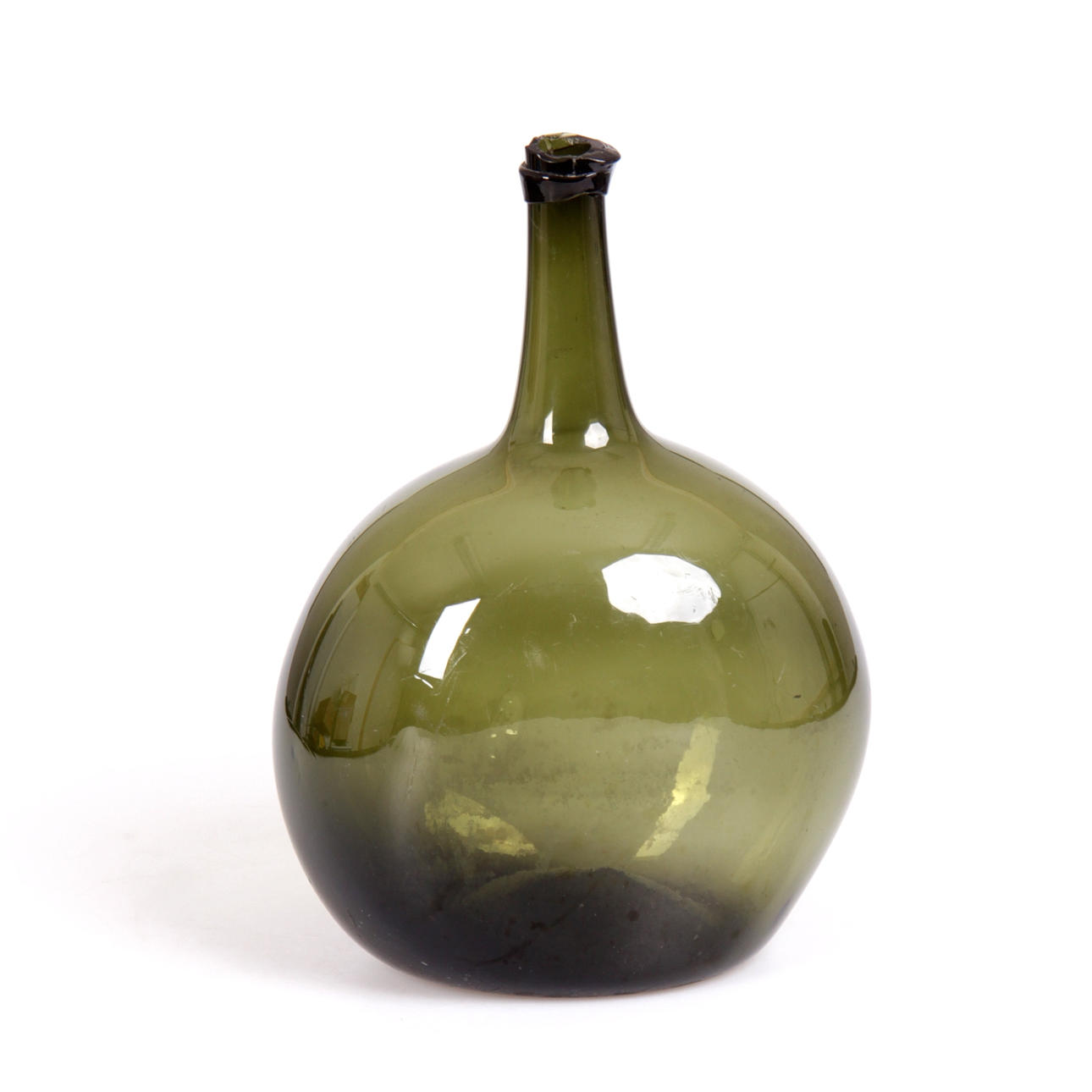 FLASKA, glas, 1700-tal.