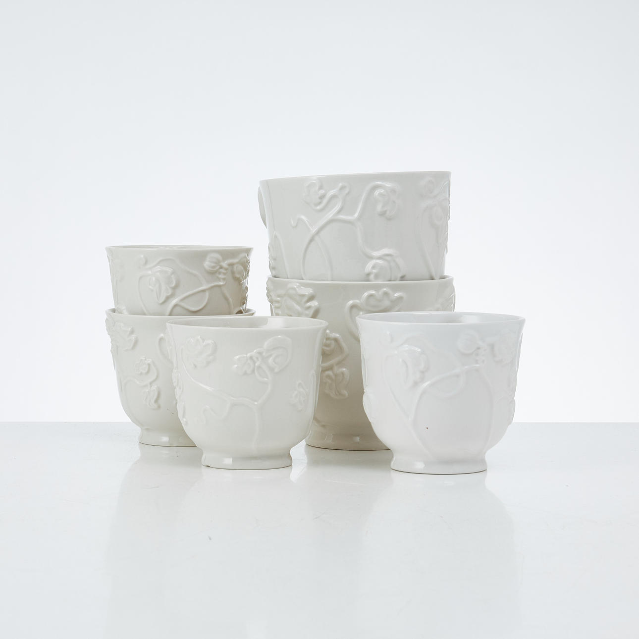 MILLESGÅRDEN, krukor, 2+4 st, Gustavsberg.