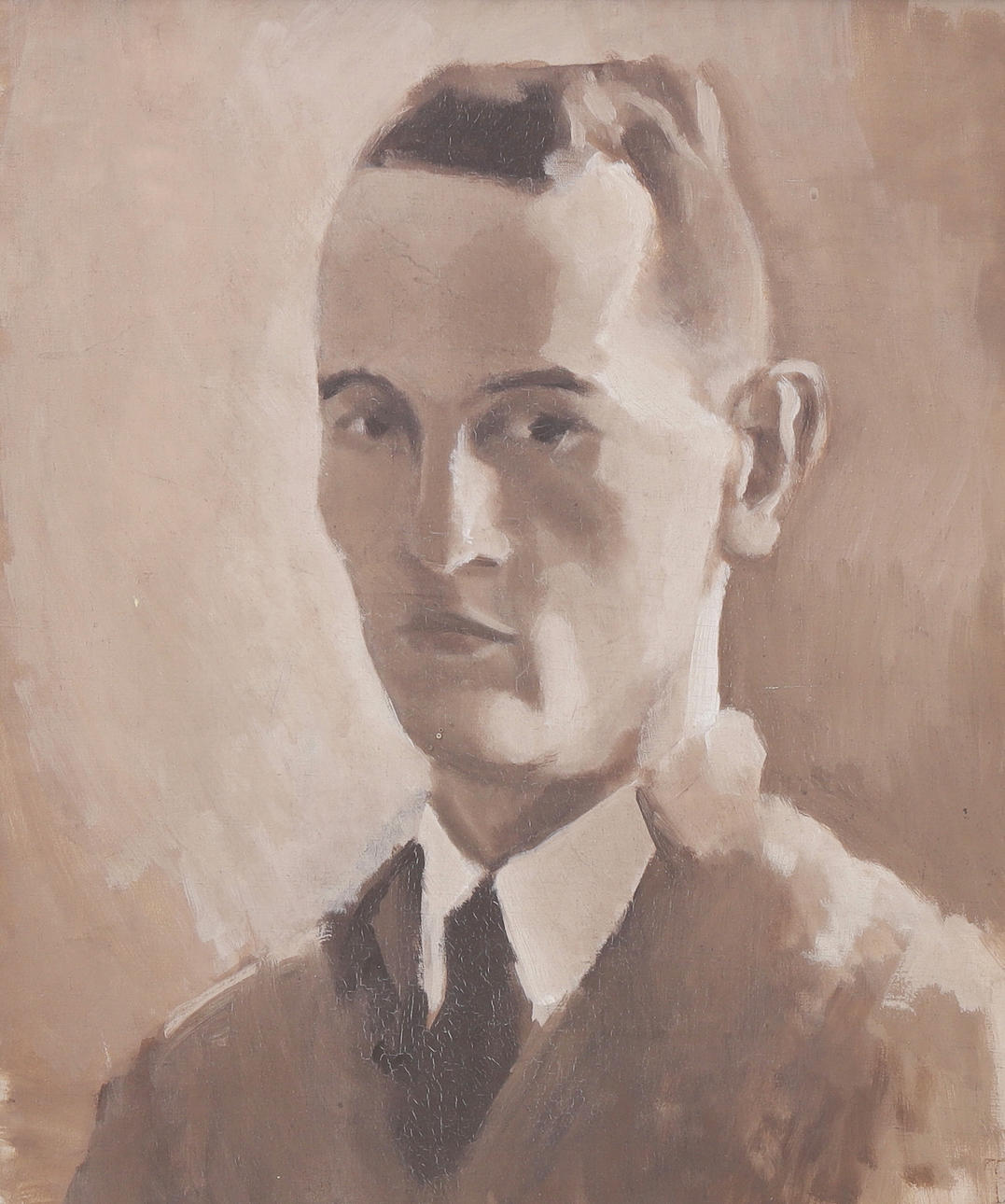 THORSTEN ENGSTRÖM. Portrait, oil, signed.