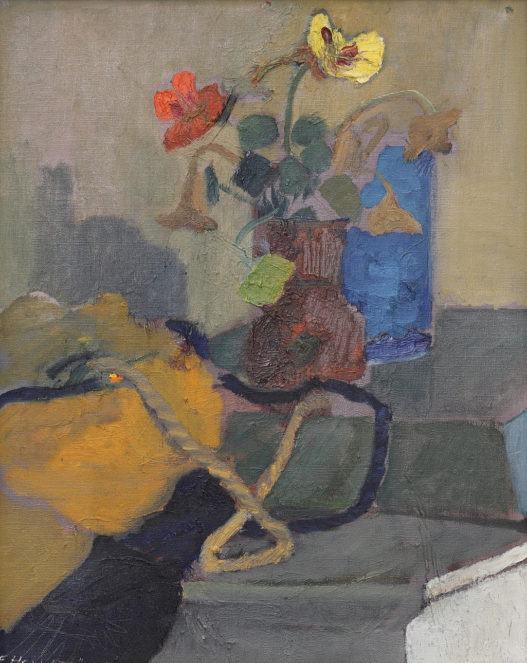 FOLKE HELLSTRÖM LIND. Still life, oil on canvas, signed.