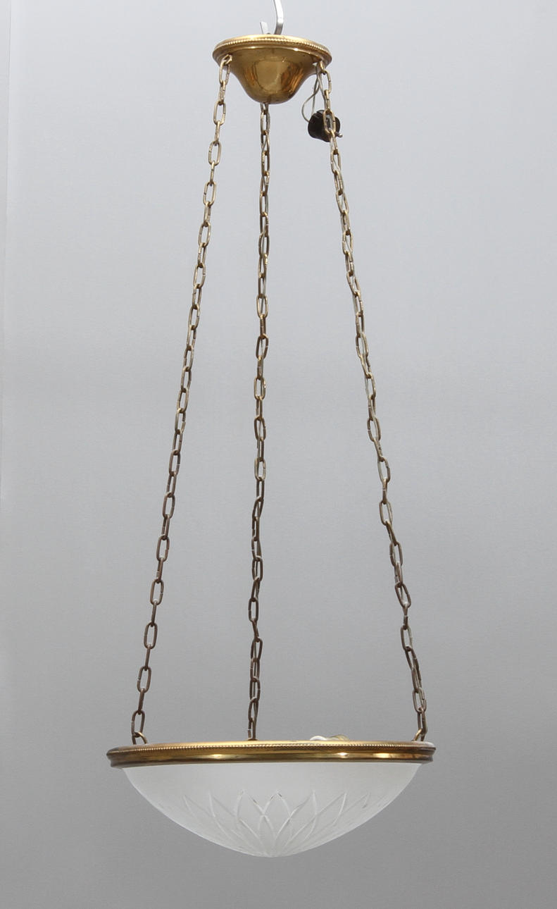 TAKPLAFOND, med glaskupa, 1900-tal.