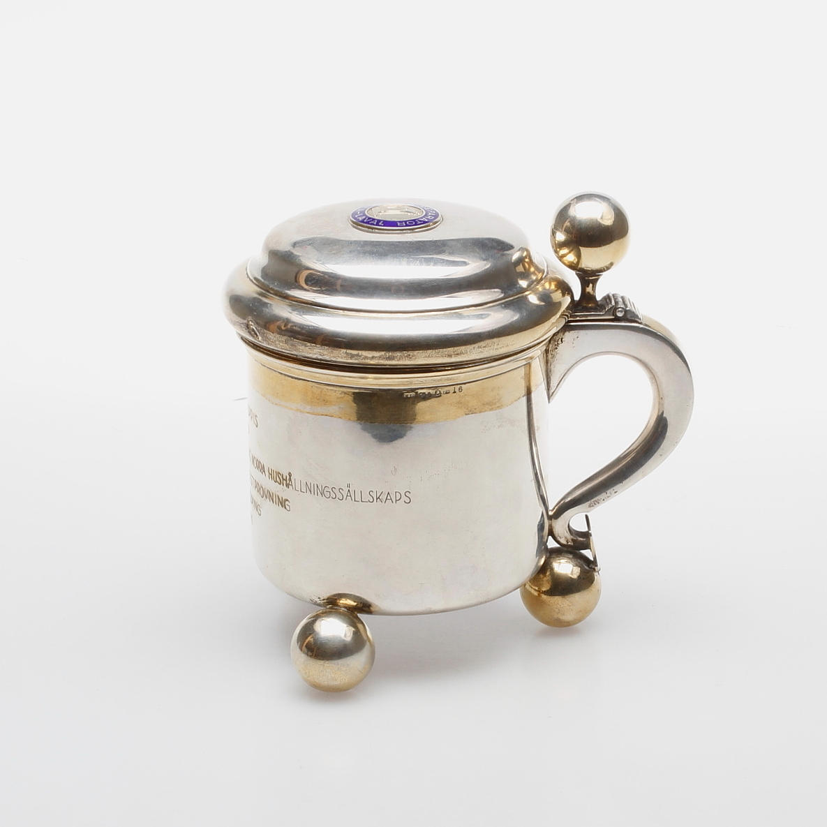 STOP, silver, barockstil, CG Hallberg, Stockholm 1900-tal, vikt ca.324,8 gram.