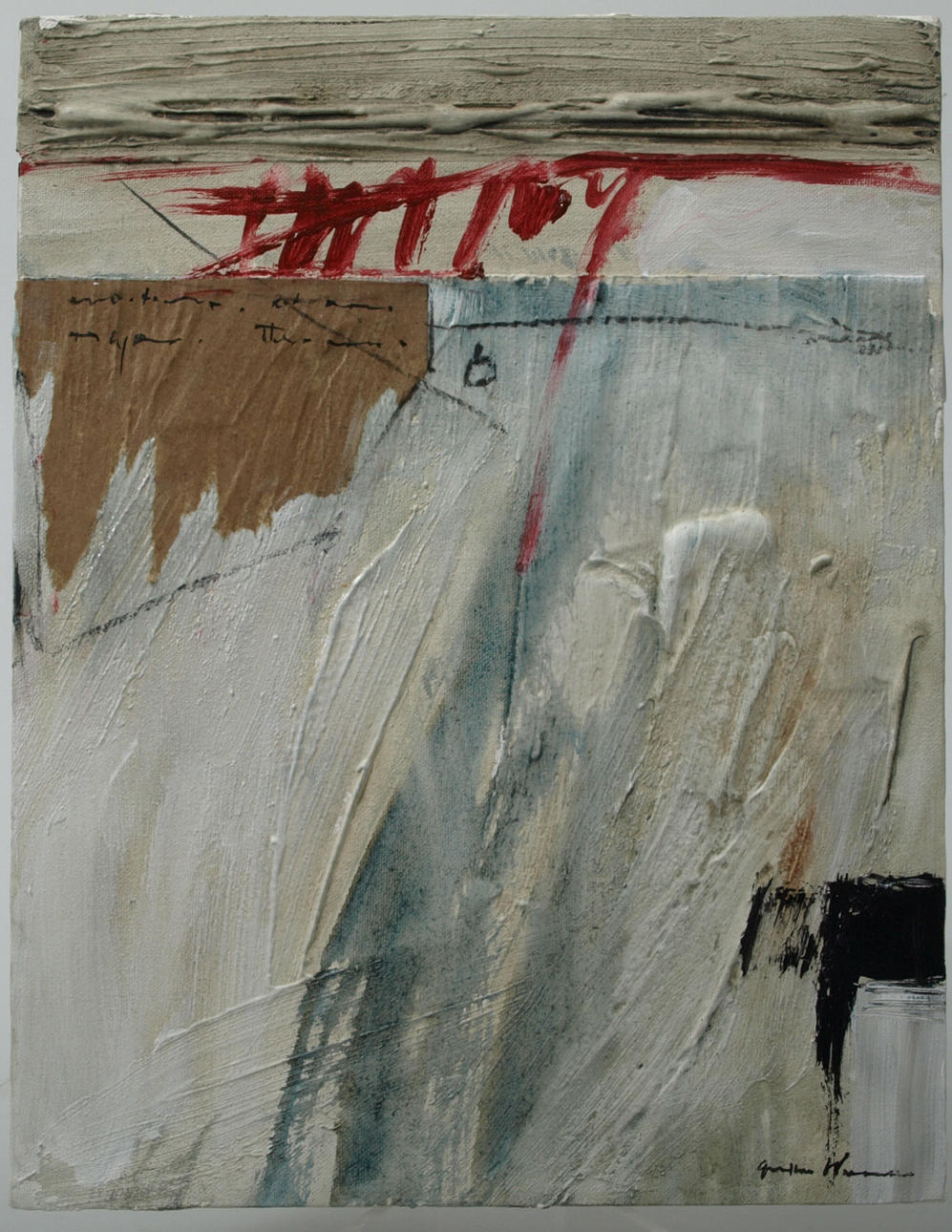 Unknown artist, Oil on canvas, Composition, signed. Art - Paintings ...