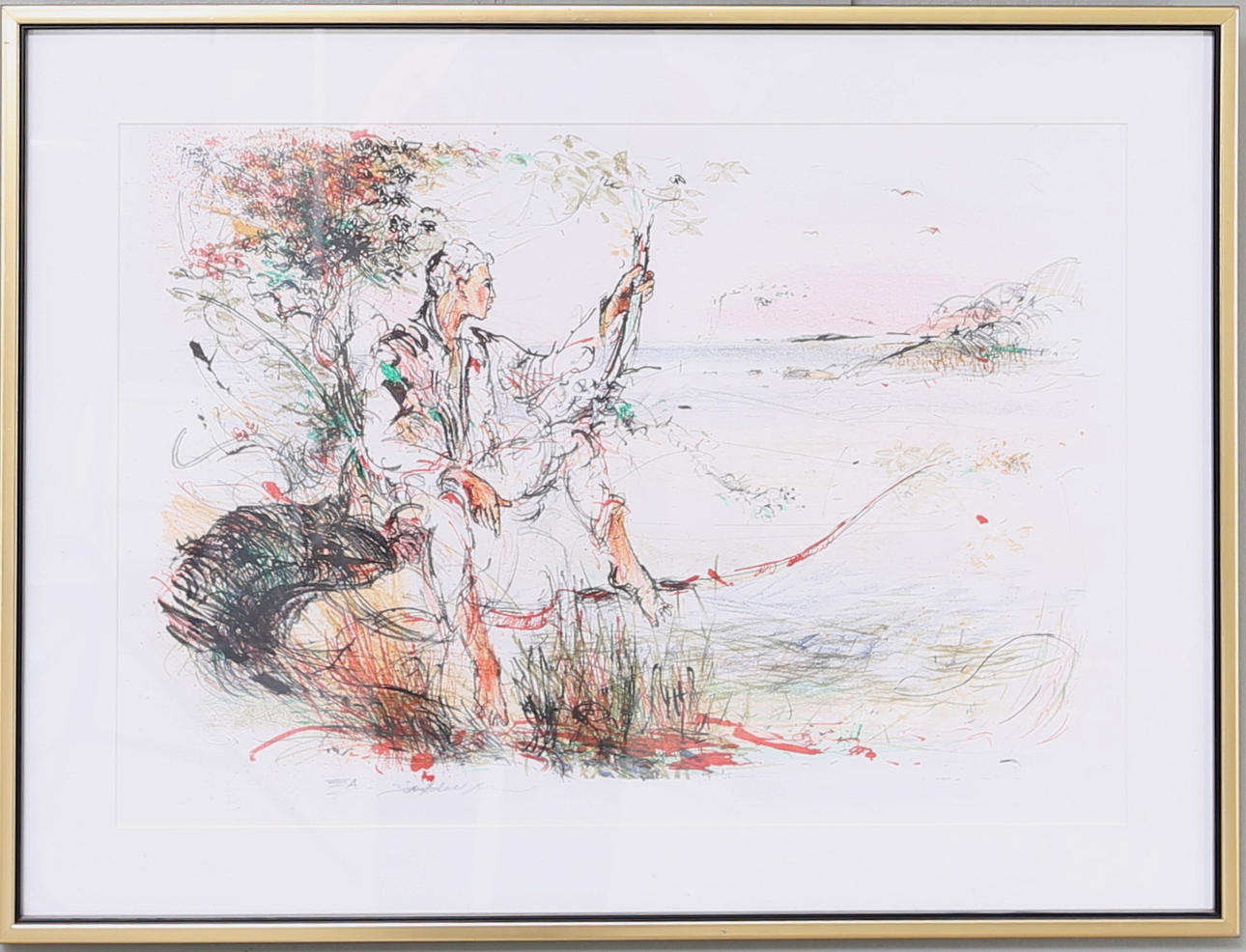 BO ÅKE ADAMSSON. Litografi, signerad.