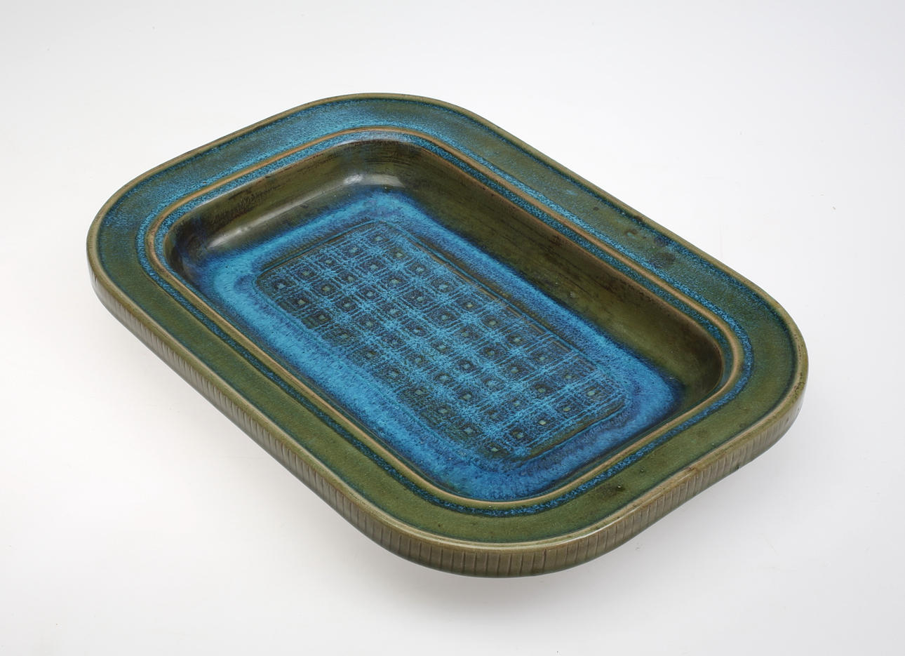 WILHELM KÅGE. Fat, stengods, "Farsta", Gustavsberg studio.