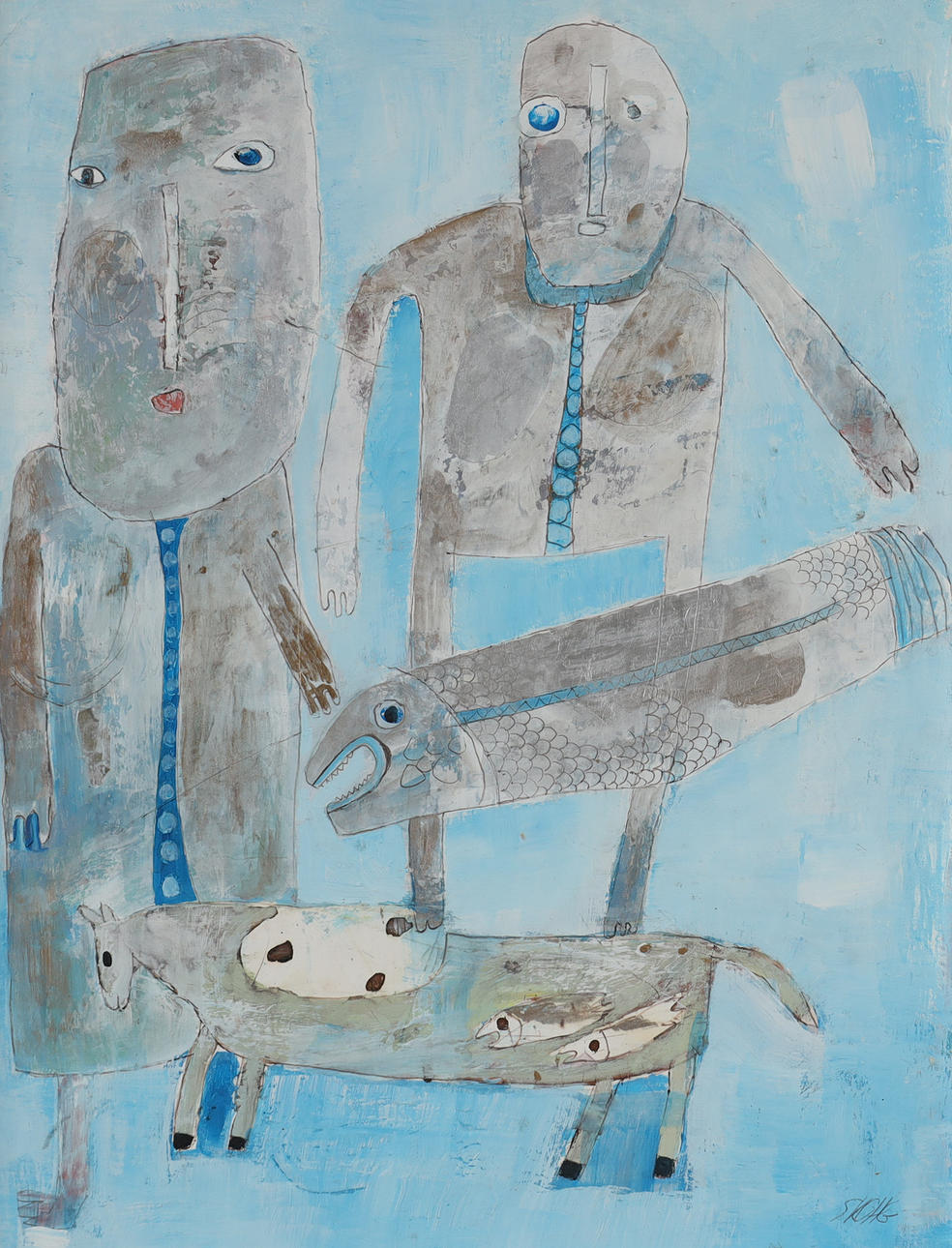 BÖRJE  SKOHG 1923 - 2006. Figure composition.