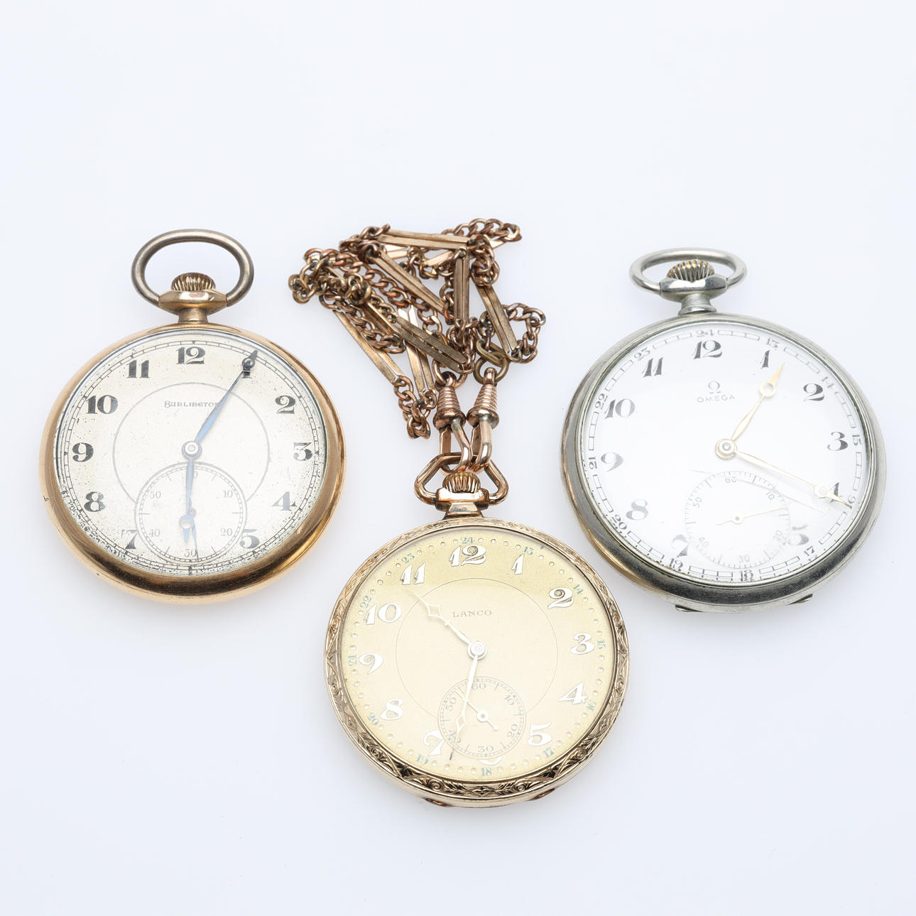 POCKET WATCH 3 pieces.