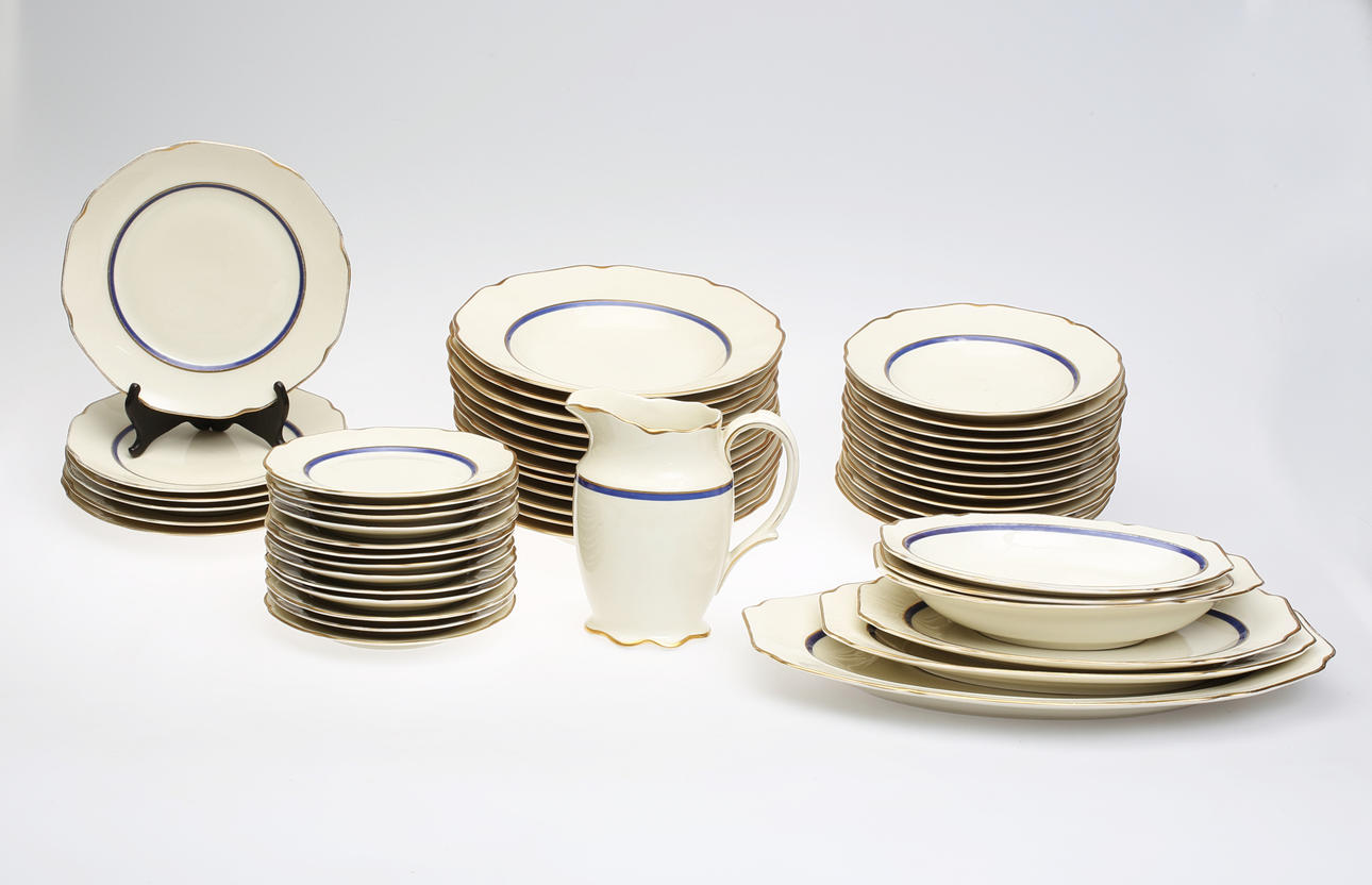 MATSERVIS,49 delar, porslin, Karlskrona Porslinsfabrik, 1930/40-tal.