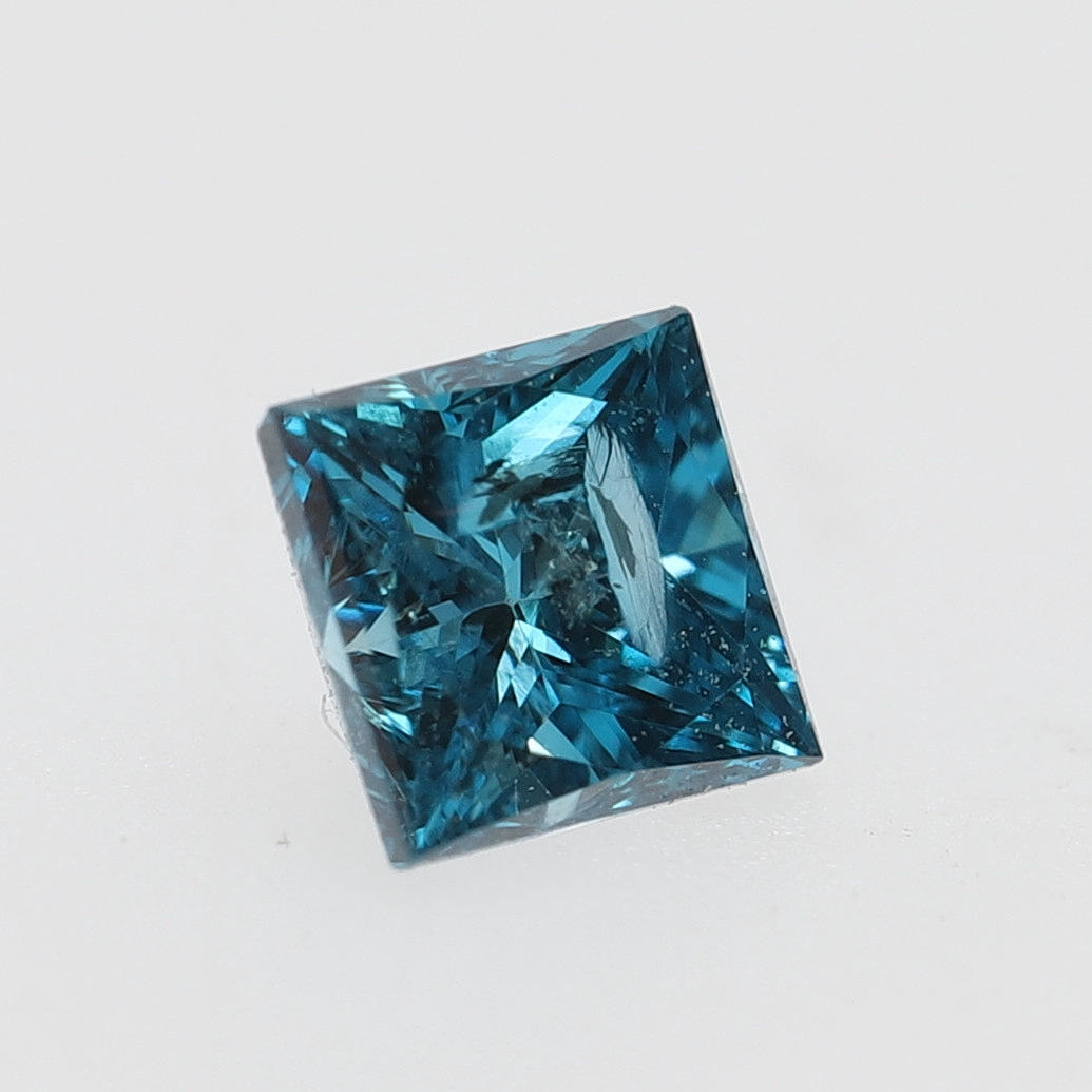 DIAMANT, blå, 0,16ct.