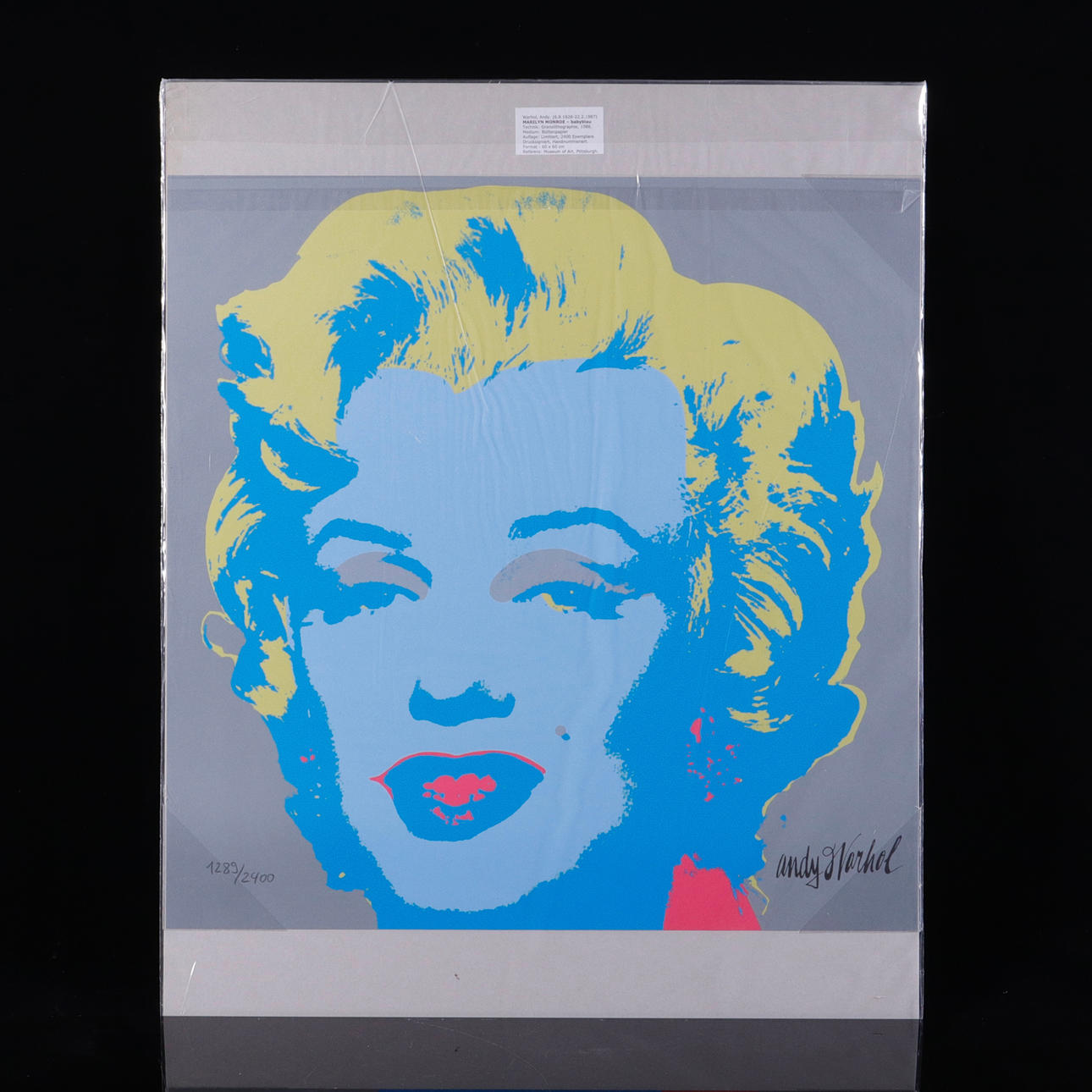 AFTER ANDY WARHOL. Color serigraphy.