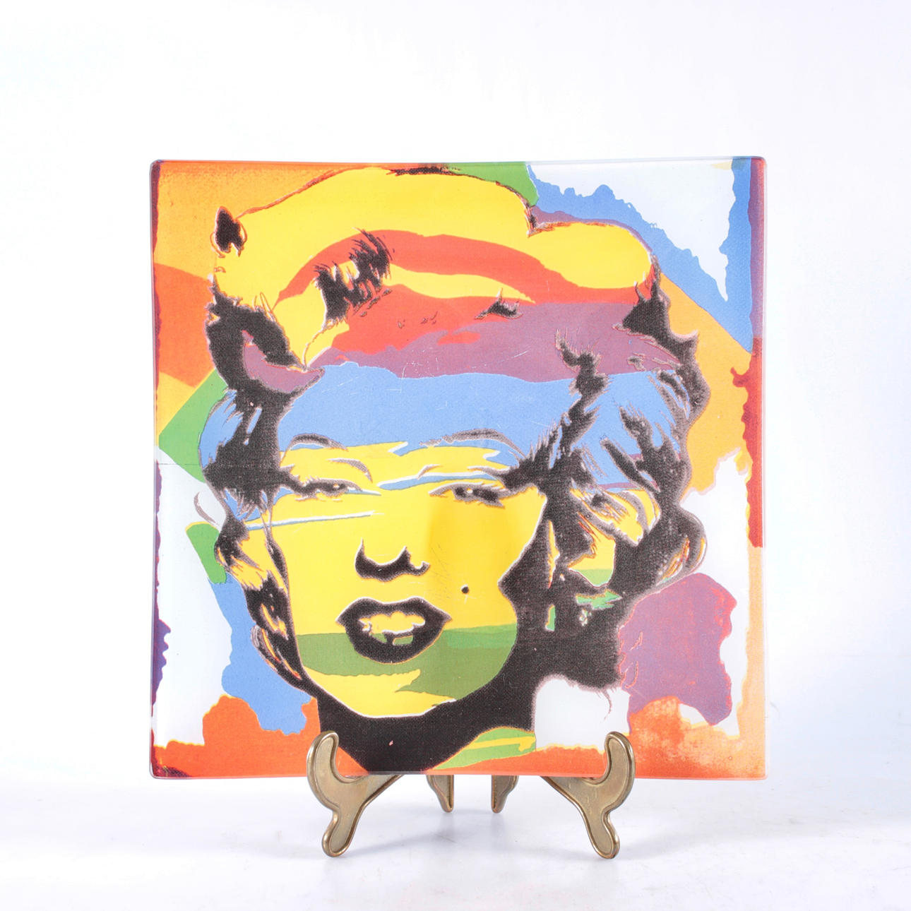 PLATE, glass, Marilyn Monroe, Rosenthal.