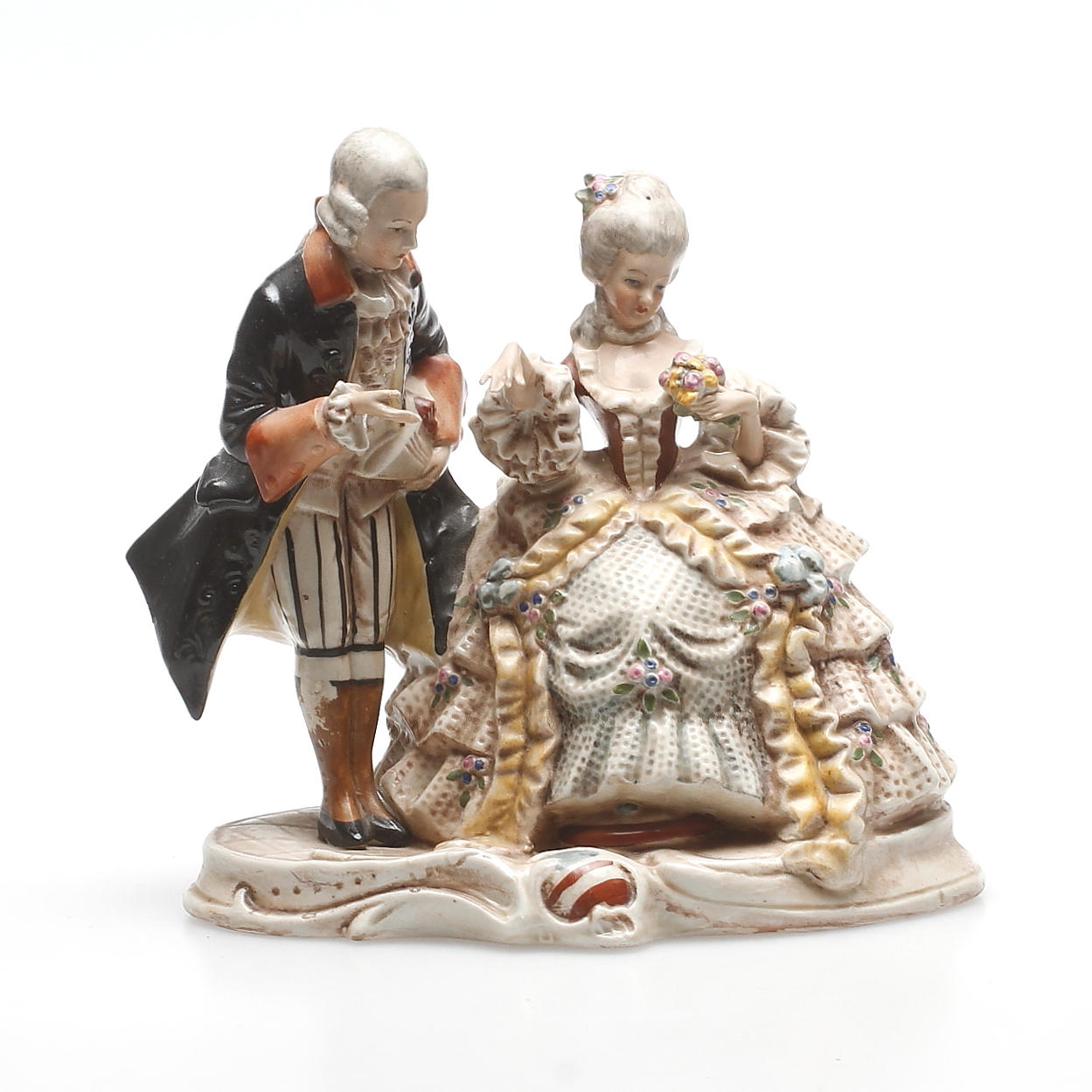 FIGURIN, porslin, rokokostil, Tyskland.