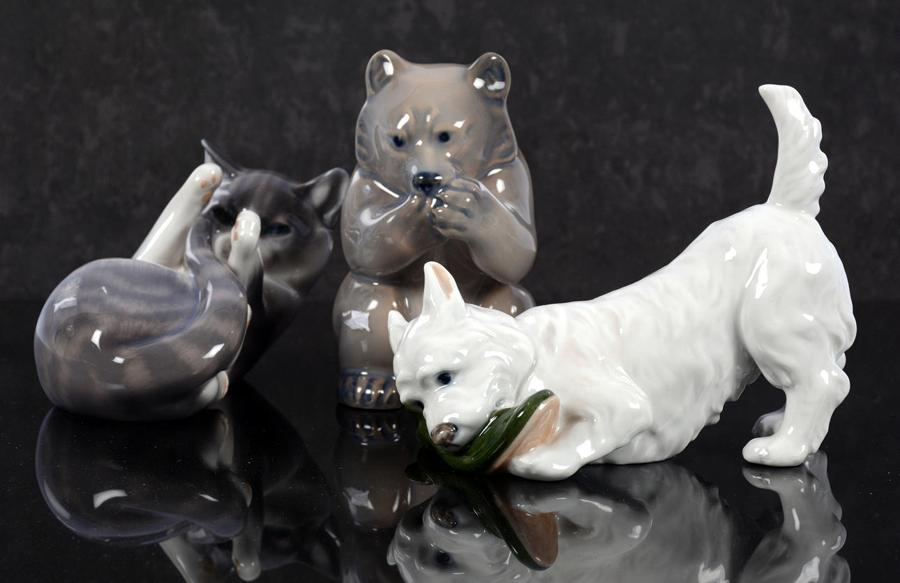 FIGORINER 3 STYCKEN, KD, Danmark.