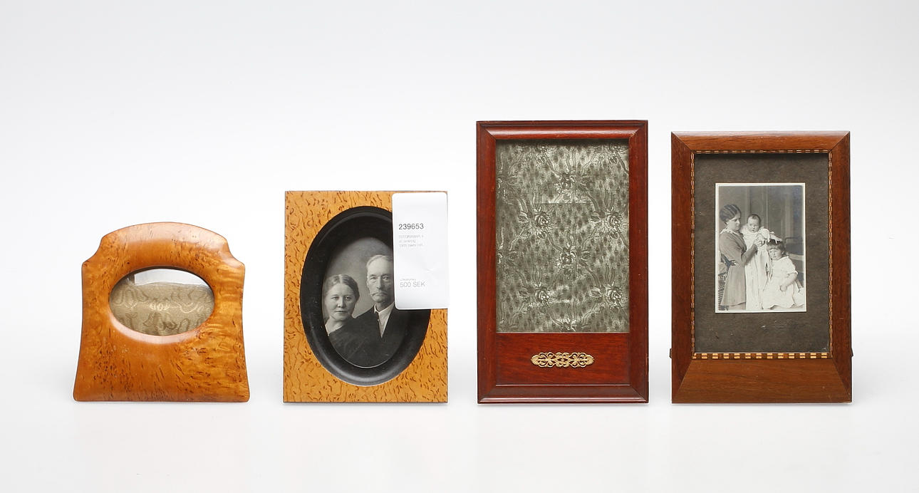 FOTORAMAR, 4 st, omkring 1900-talets mitt.