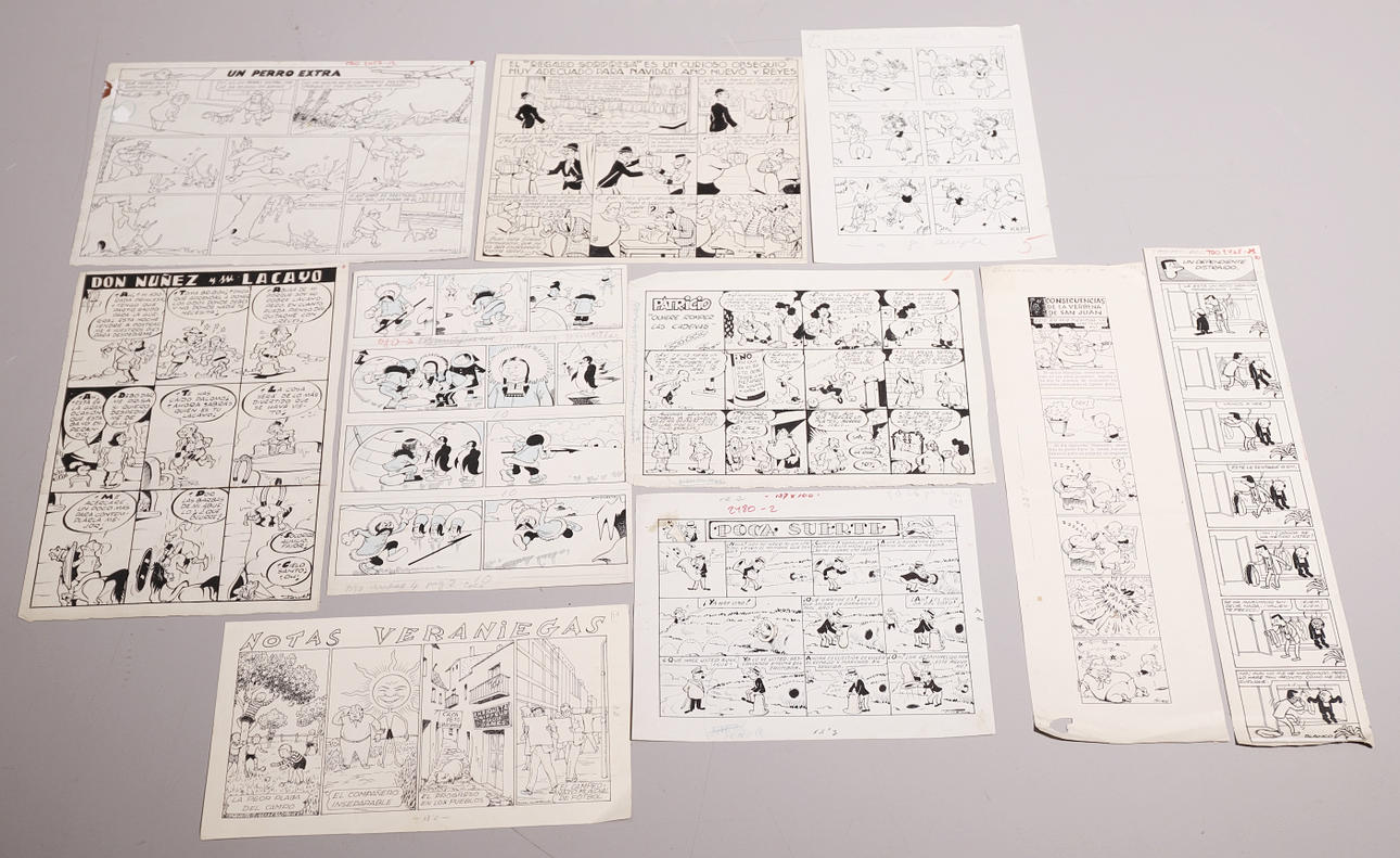 10 ORIGINAL TEGNINGER TIL TEGNESERIER.