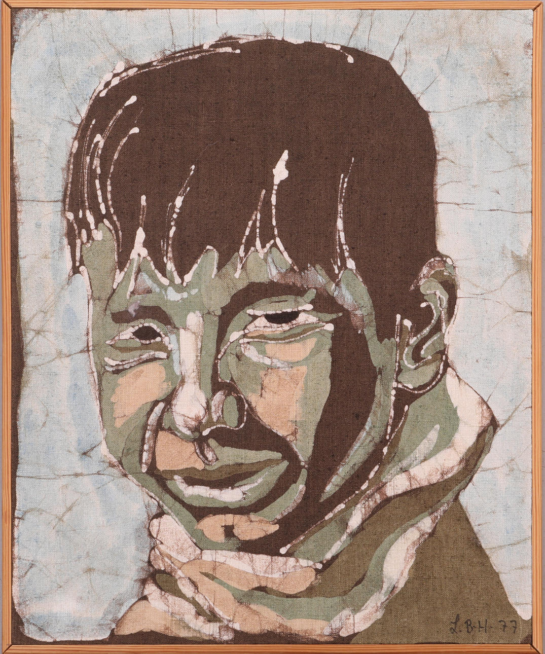 LILIAN BERG HAGENFELDT. Batik, signed "Monzef".