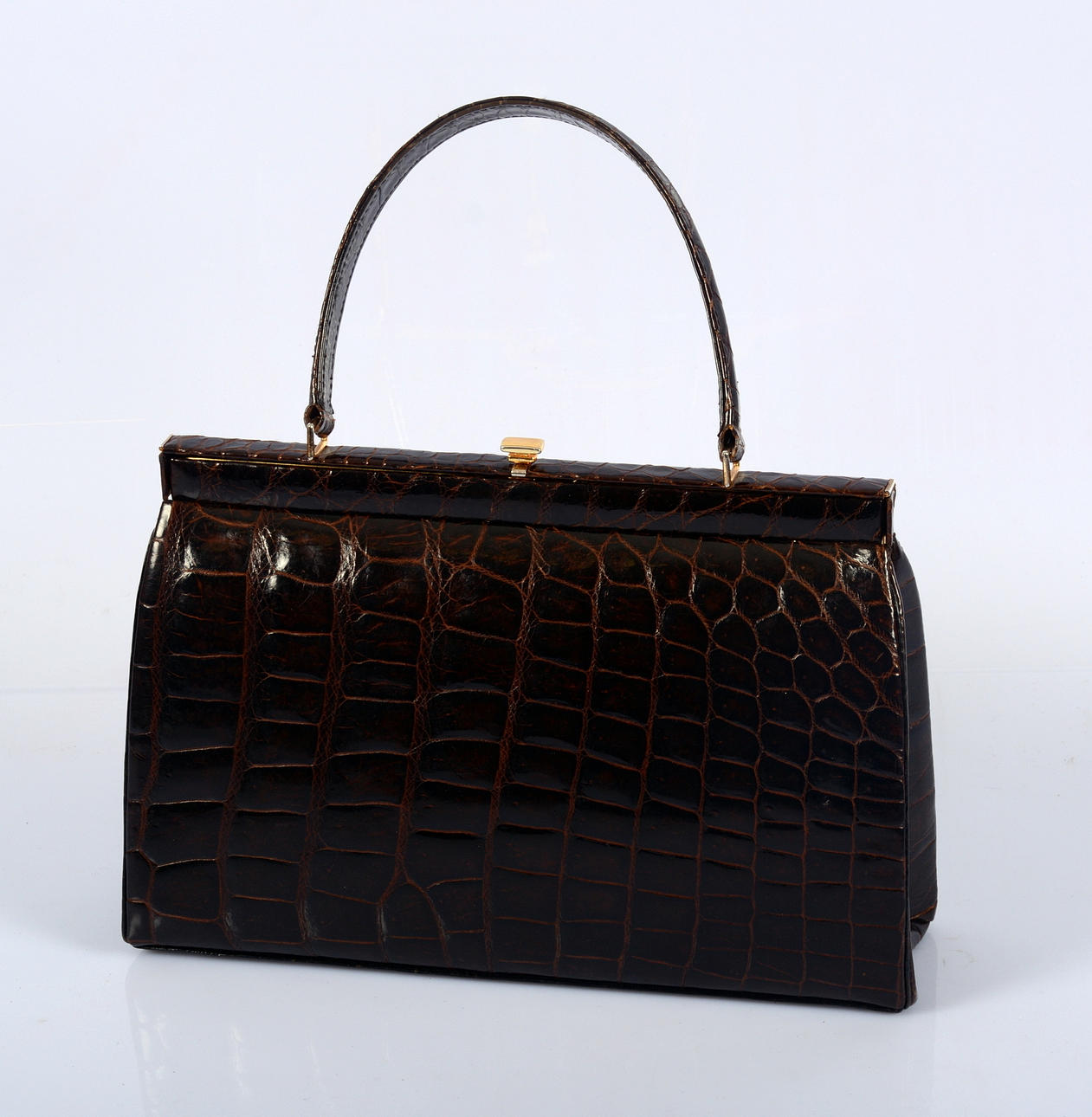 HANDVÄSKA, krokodil.