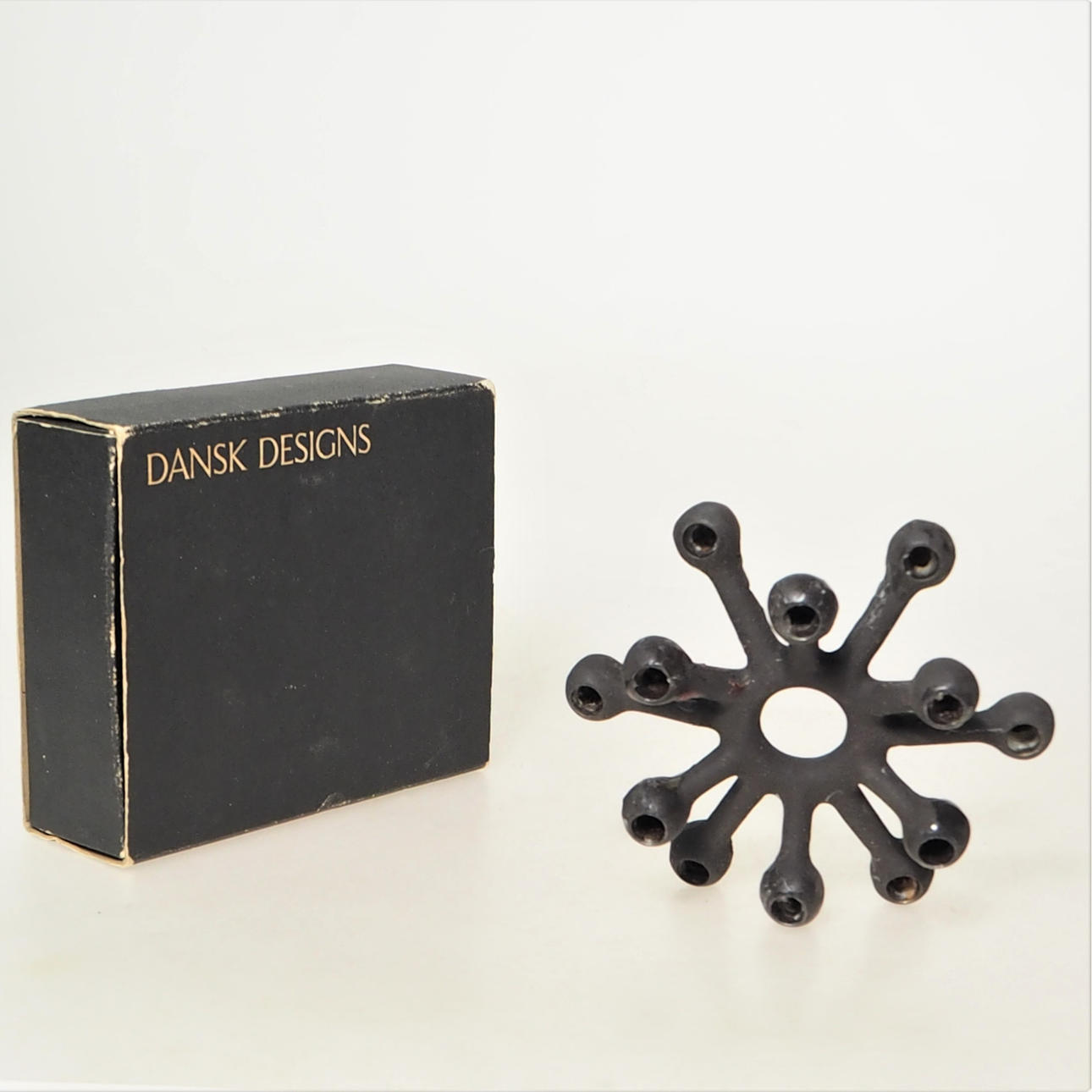 CANDLE STAKE, cast iron, Jens Quistgaard, Danish design.