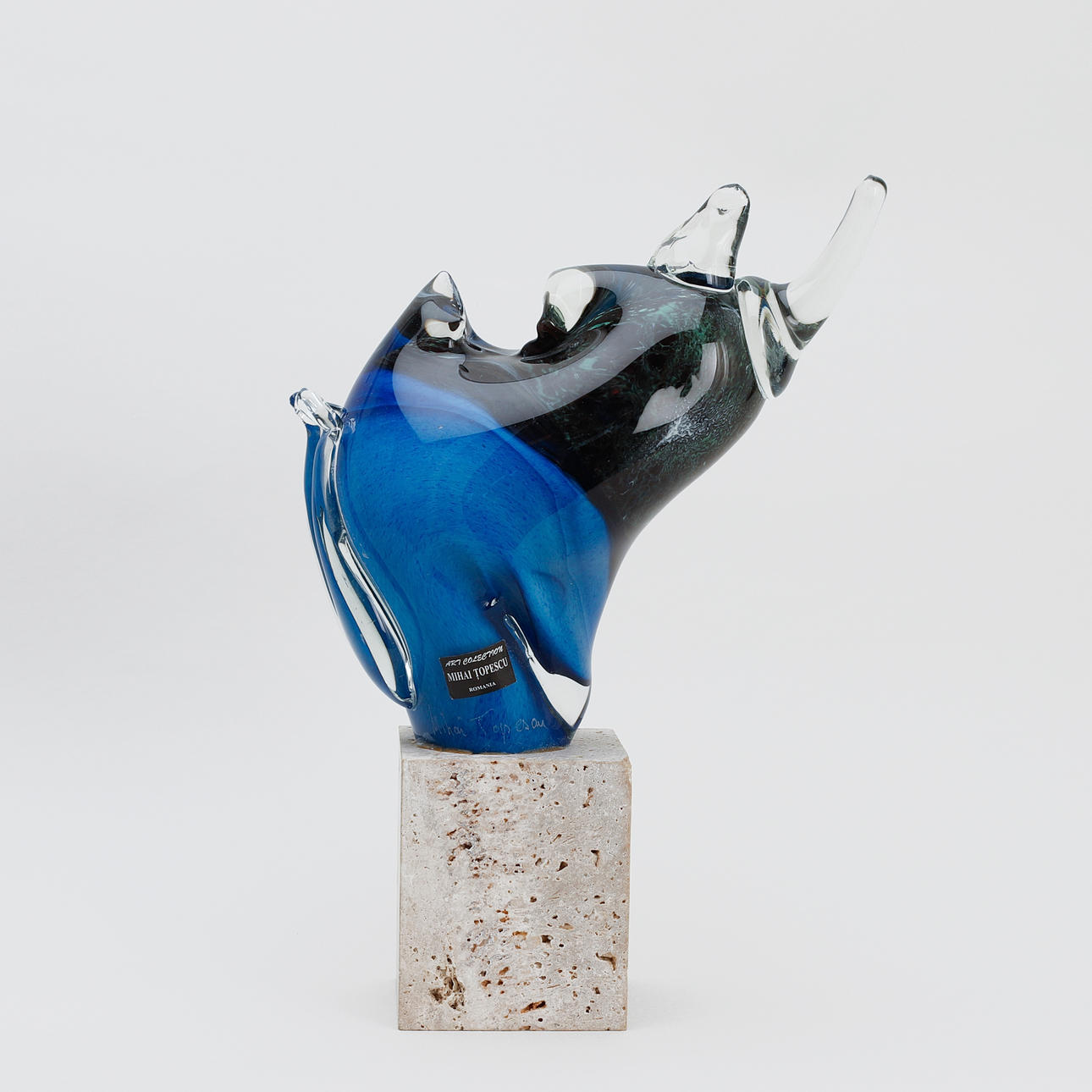 MIHAI TOPESCU. skulptur, glas. Konst Skulptur