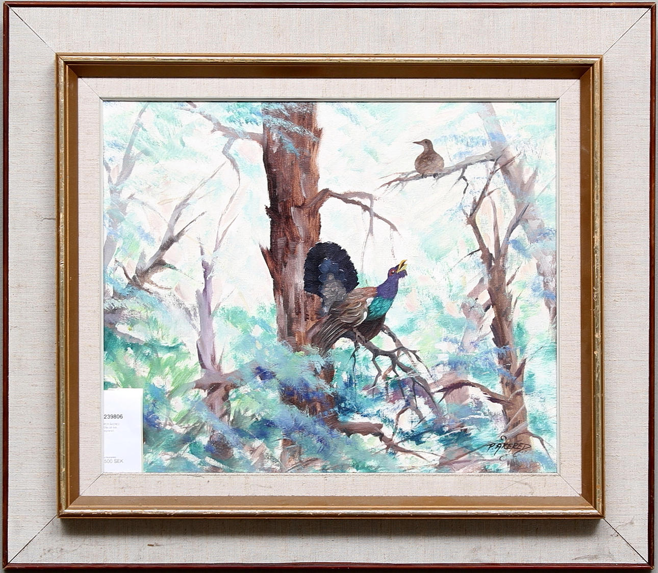 PER ÅKERED. Olja på duk, signerad.