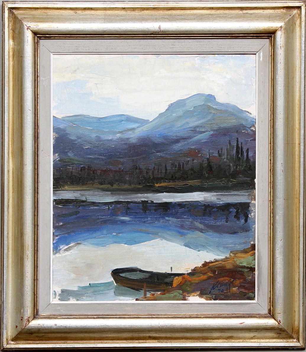 OTTO KLANK. Olja på pannå, signerad och daterad 40.