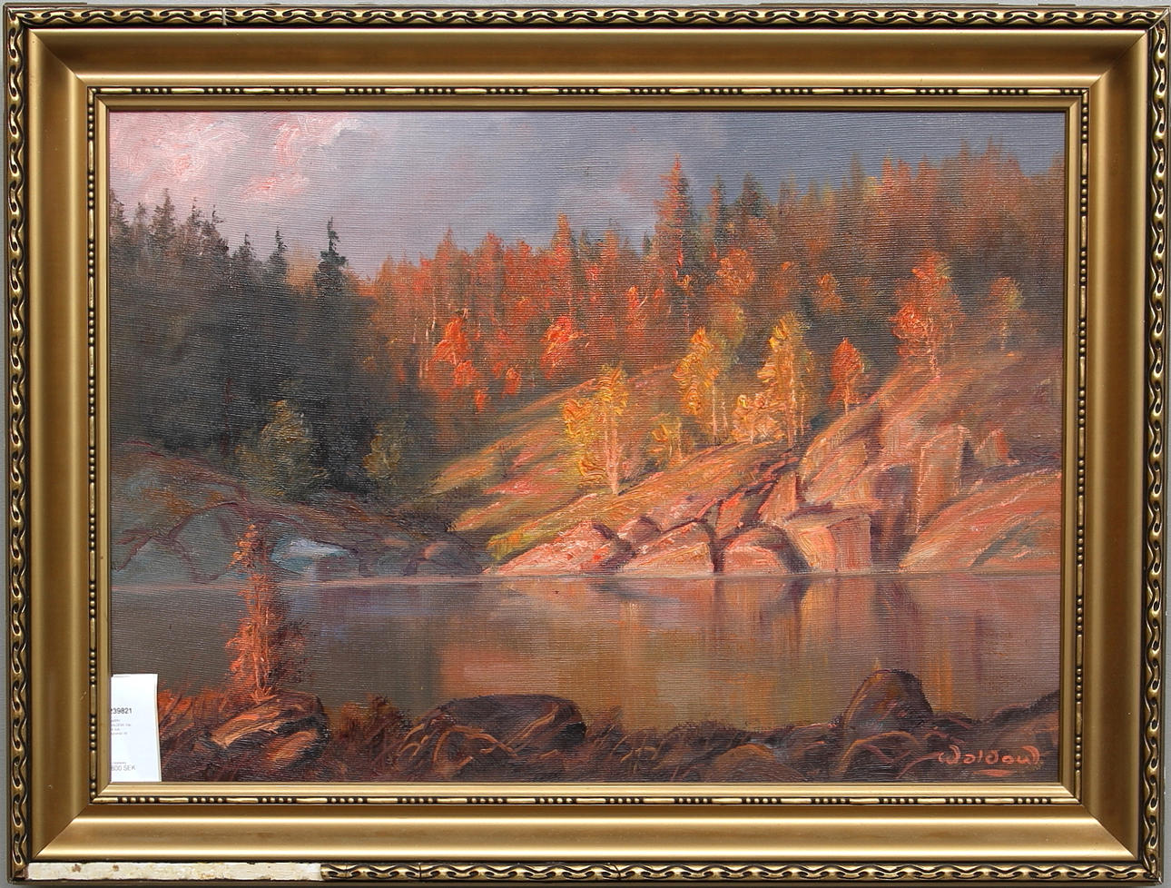 HARRY WALDOW. Olja på duk, signerad.